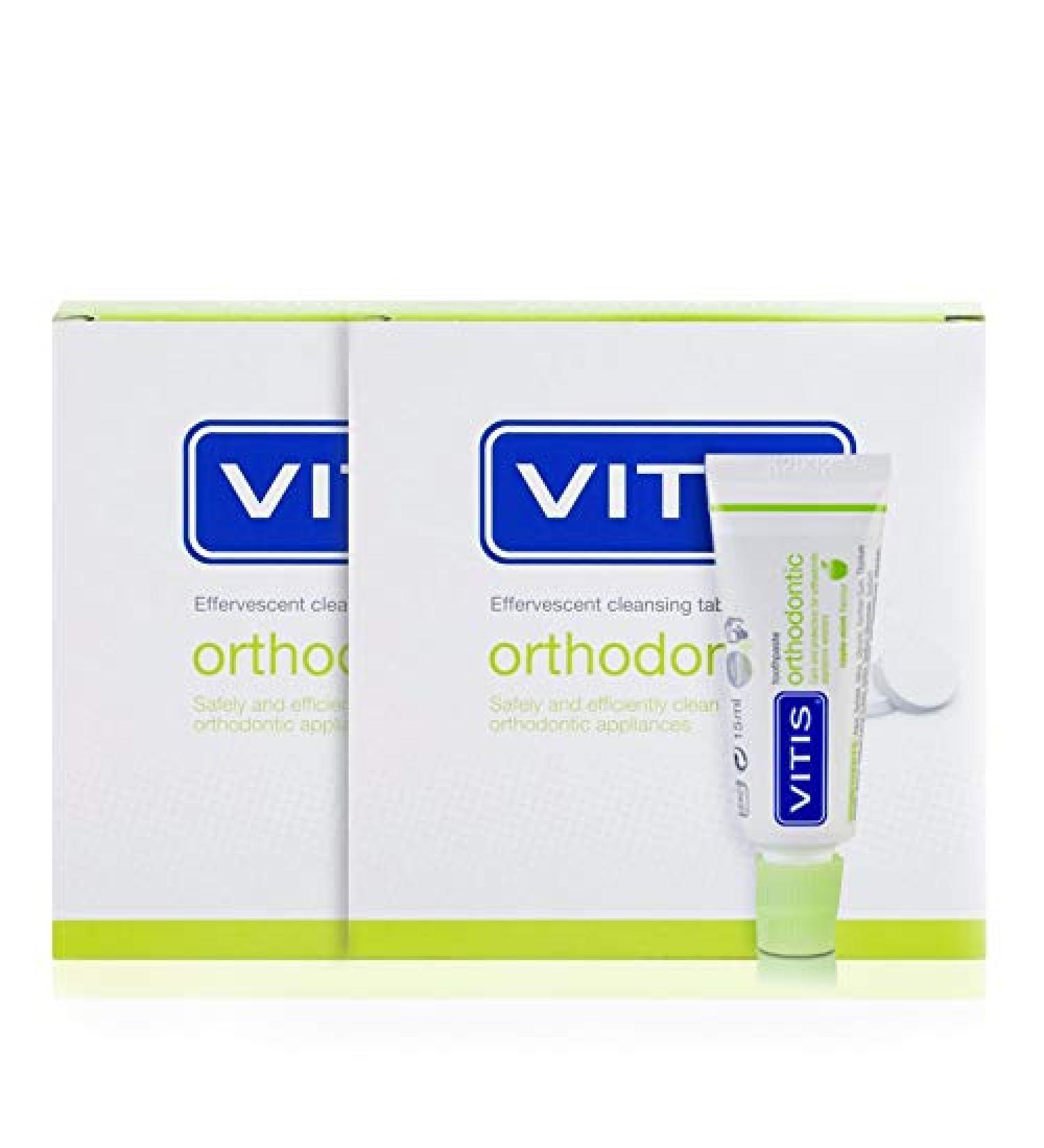 Vitis VITIS Pack of 2 Effervescent Orthodontic Cleaning Tablets + Vitis Orthodontic Toothpaste 15 ml