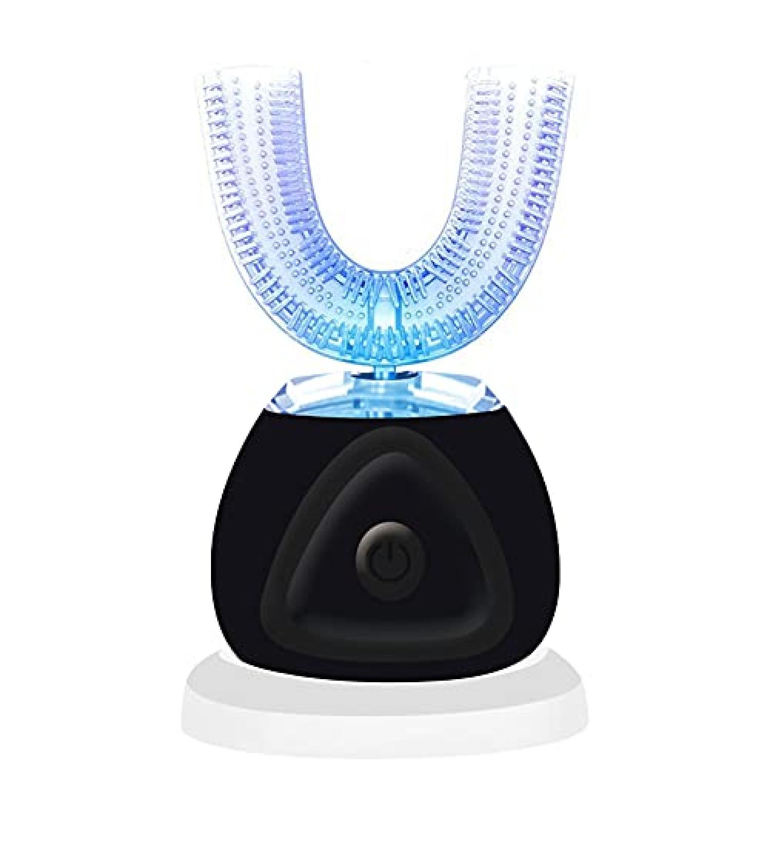 U-Shaped Ultrasonic Automatic Toothbrush with Whitening Blue Light - IPX7 Waterproof for Adults - Buy Online on GoSupps.com