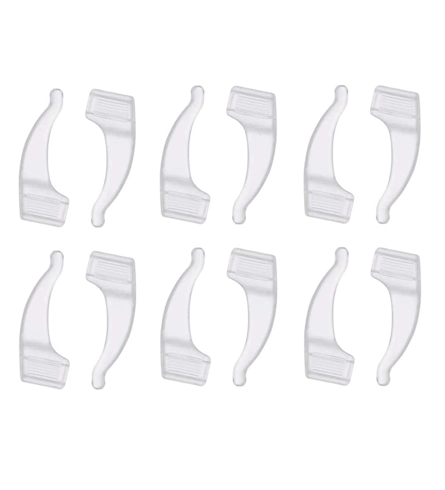 Comunj 20 Soft Silicone Anti-Slip Ear Pads for Glasses & Sunglasses - Transparent Holder for Ultimate Comfort - Buy Online on GoSupps.com
