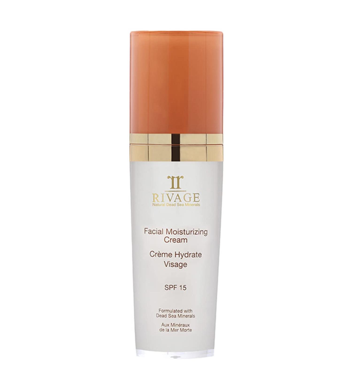 Rivage Dead Sea Minerals Facial Moisturizing Cream 60ml - 15 SPF Vegan No Animal Testing No Harsh Chemicals - Shop Internationally - Buy Online on GoSupps.com