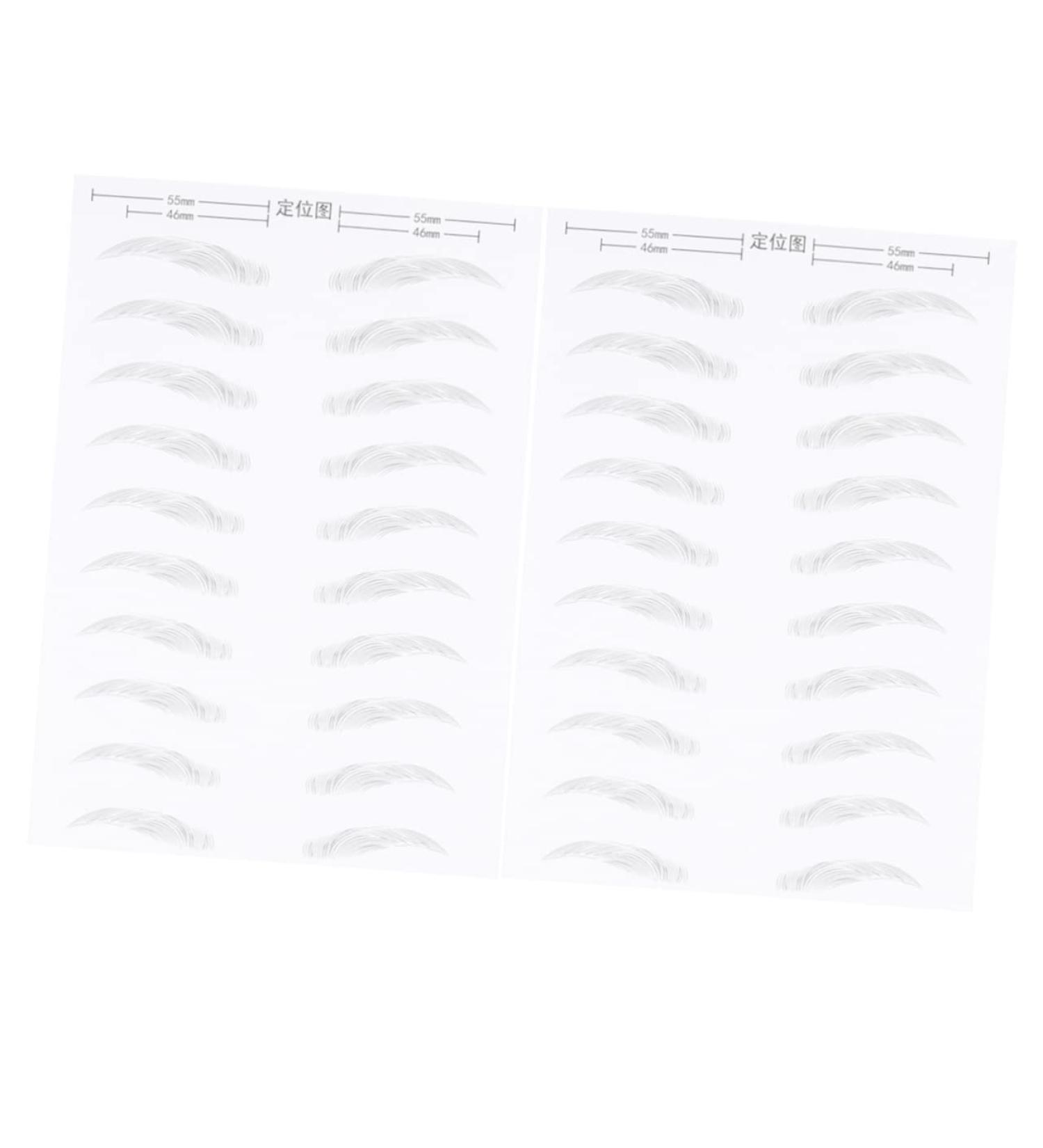 NOLITOY 2 Pairs Eyebrowsb Stick-on Brows Artificial Eyebrow Patch Eyebrow Stickers Makeup Tools - Buy Online on GoSupps.com