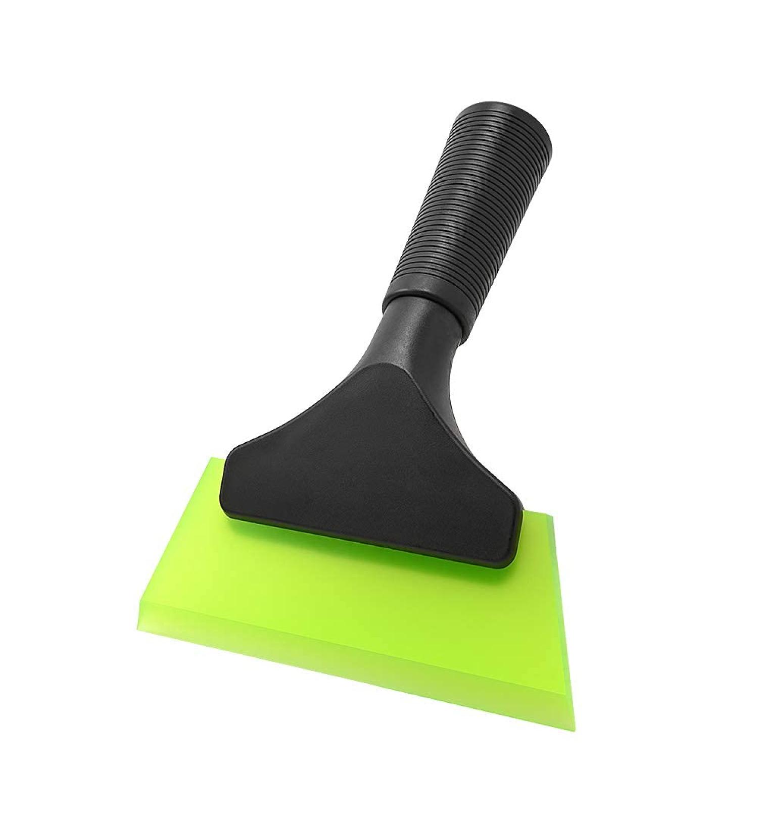 FOSHIO 5 Inch Small Squeegee with Green Rubber Blade - Mini Window Tinting Tool for Mirror Glass - Non-Slip Handle - Buy Online on GoSupps.com