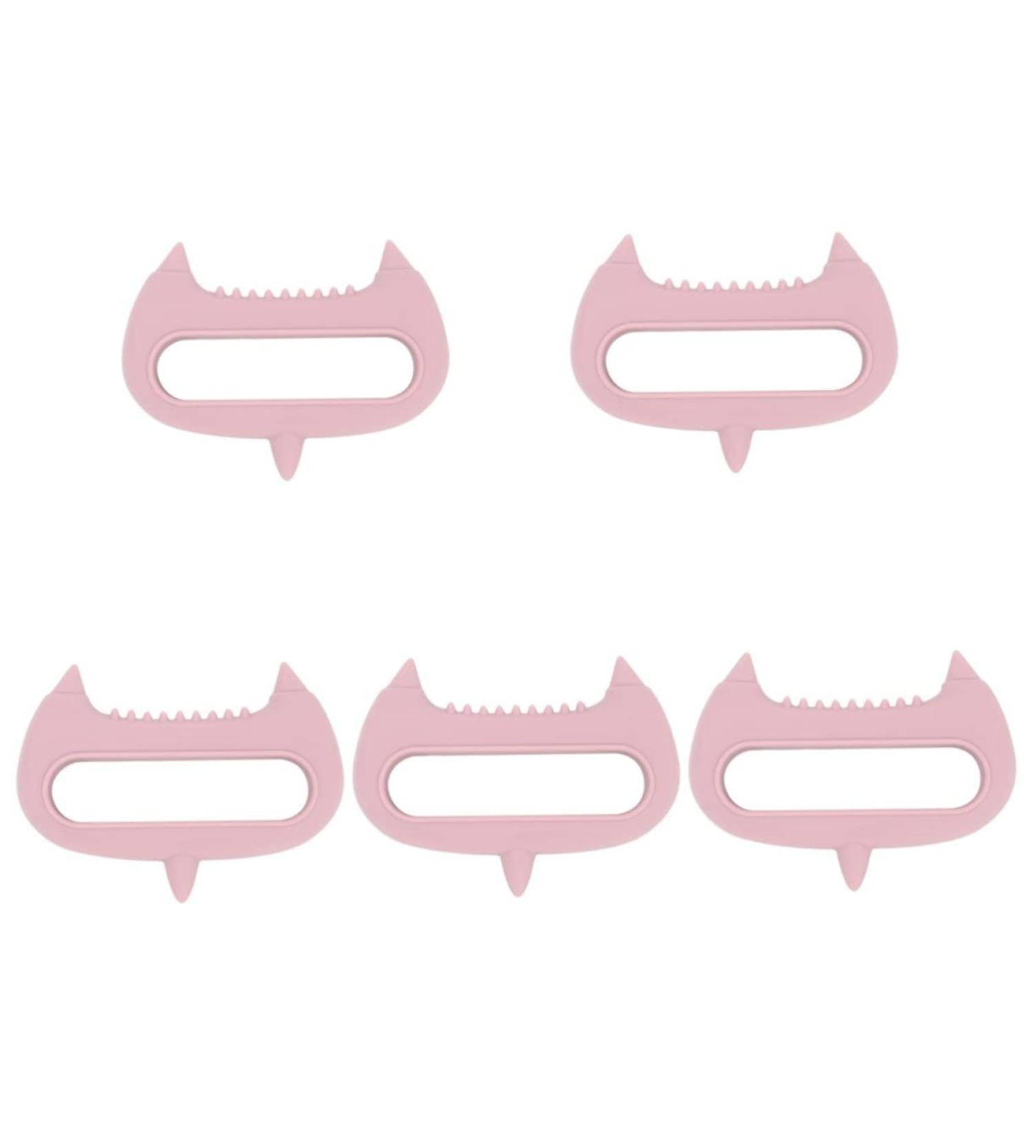 Beaupretty 5-St Massage Device | Acupuncture Head Massager & Stress Relief Gua Sha Tool - Comfortable Silicone Scalp Spa Brush in Pink - Buy Online on GoSupps.com