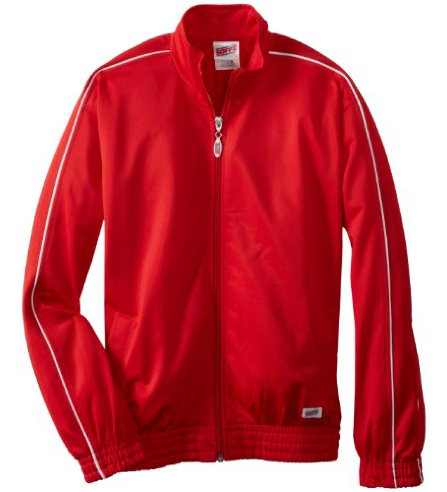 Soffe Big Boys' Warm-Up Jacket Big Boys Large Red