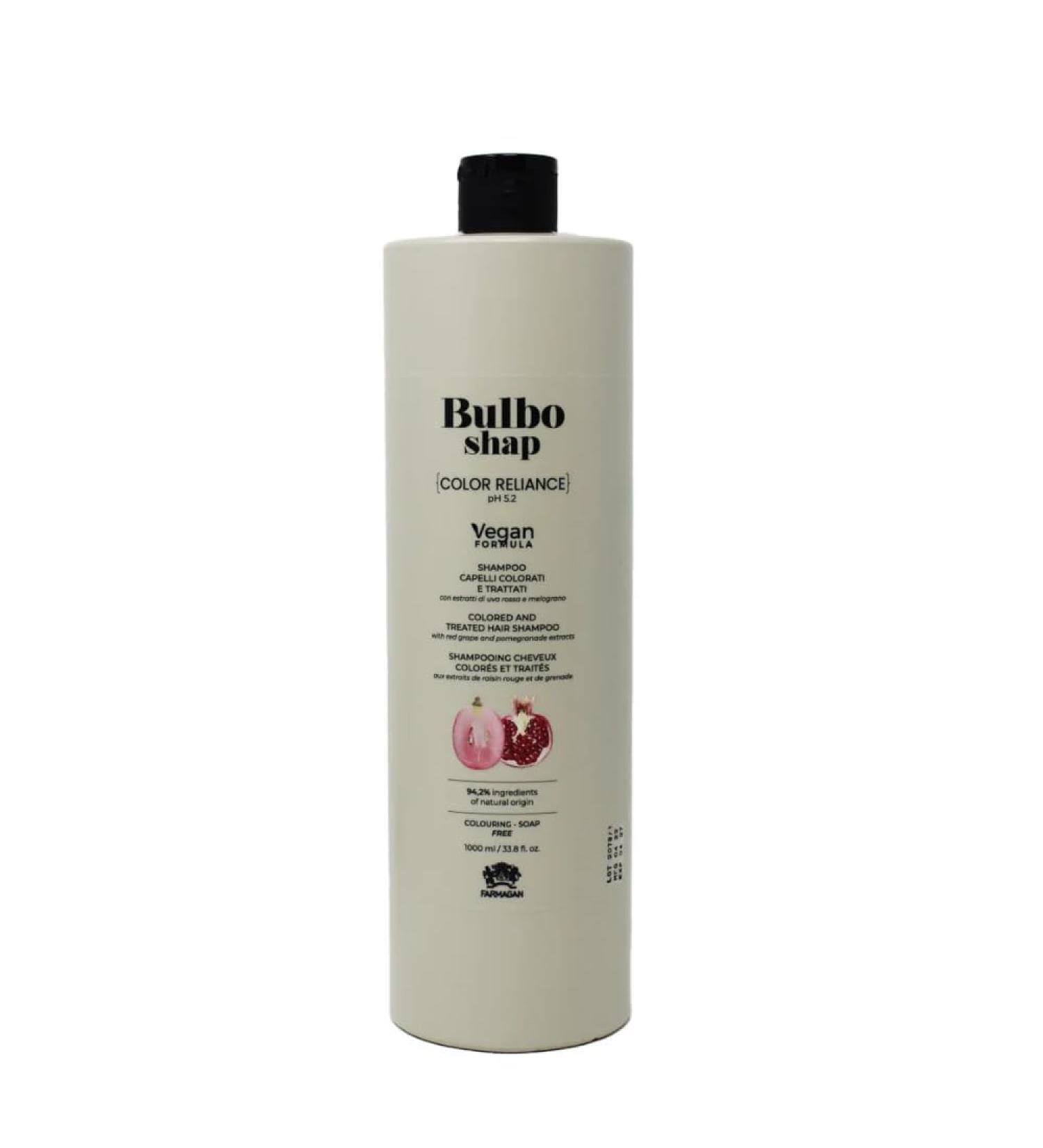Farmagan Shampoo for Coloured Hair Vegan Formulation Bulb SHAP Color Reliance Farmagan 1000ml