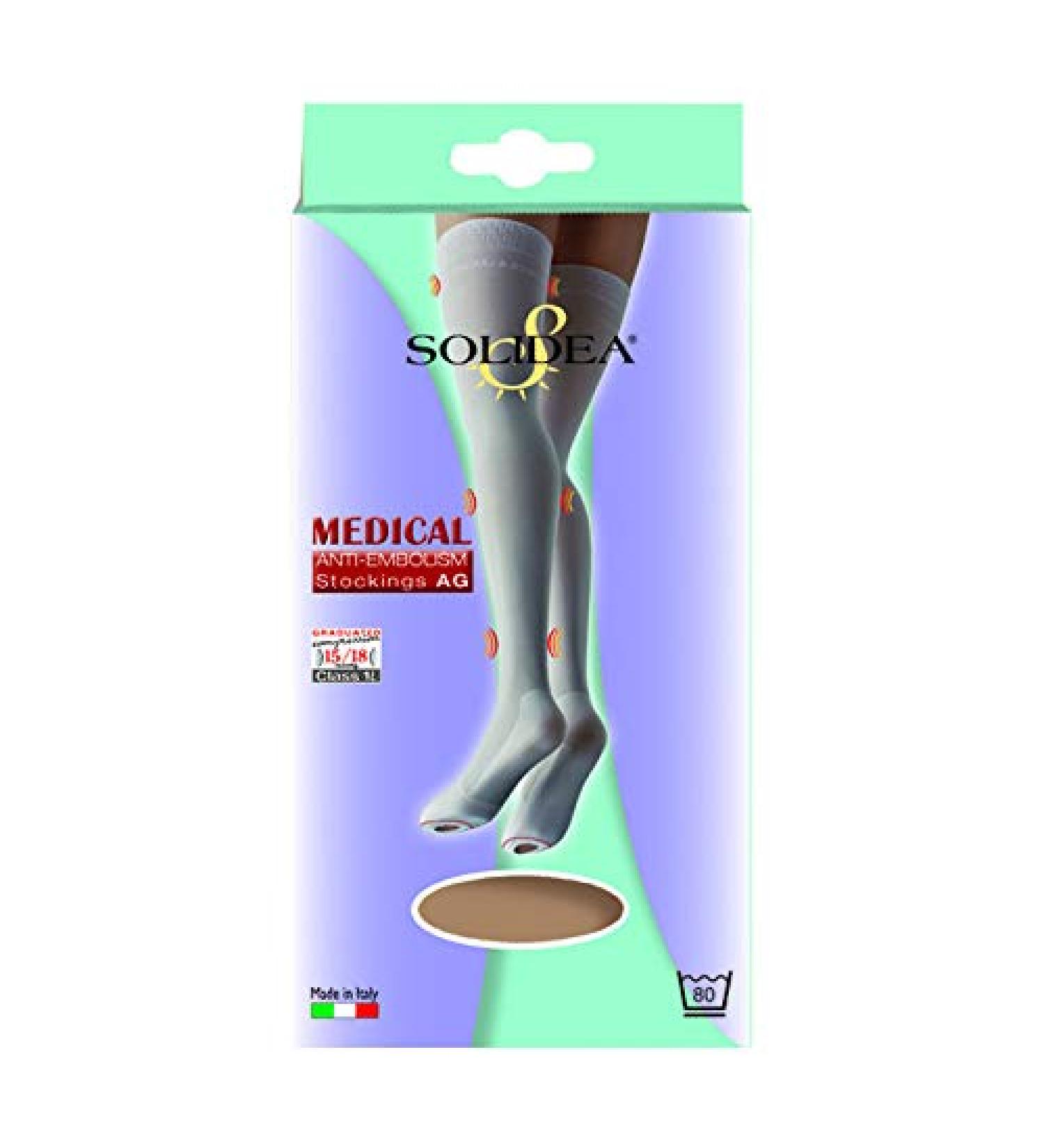 Medical Anti Embolism Stockings White L White L
