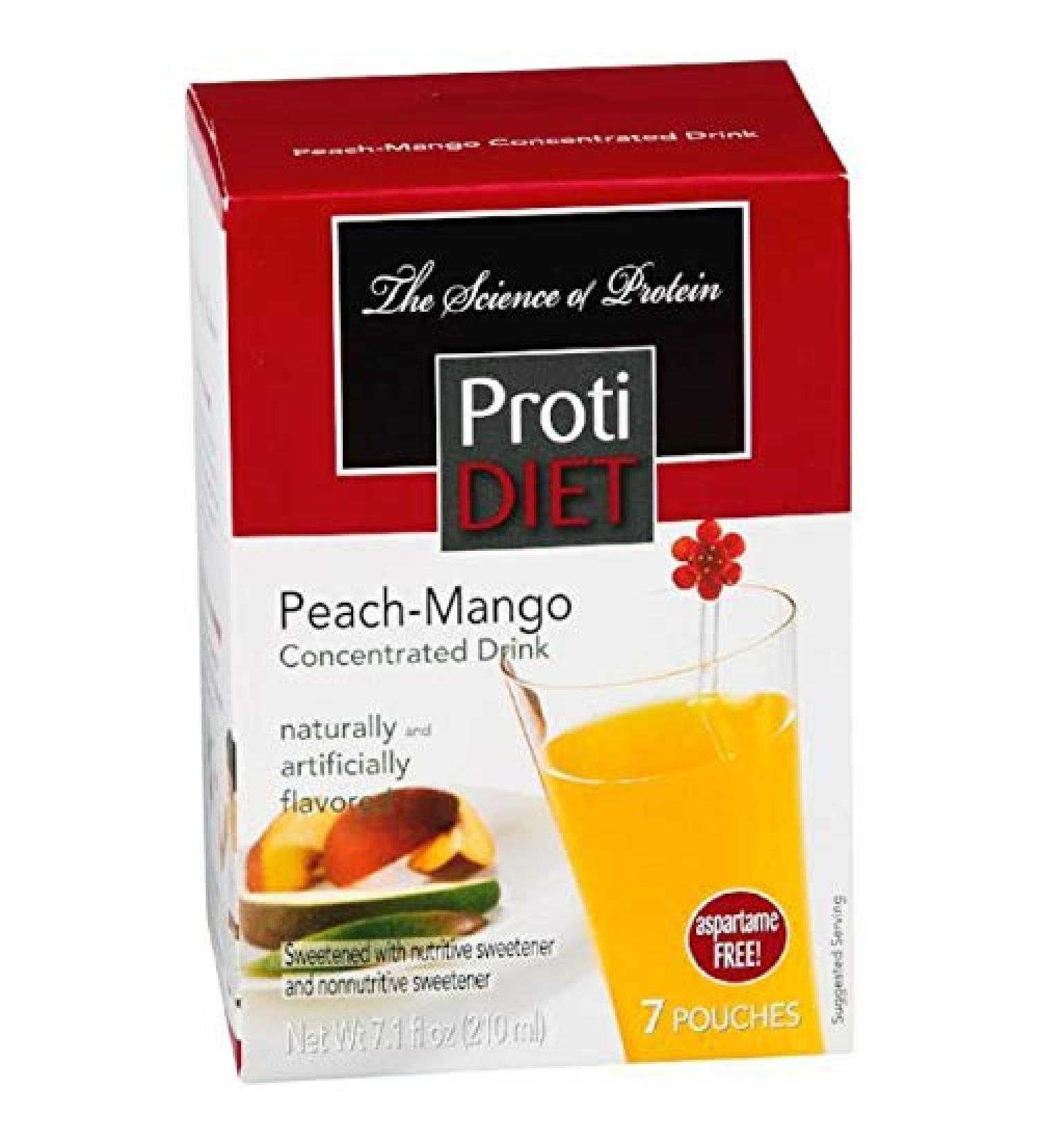 ProtiDiet - Peach Mango Concentrated Drink - Buy Online on GoSupps.com