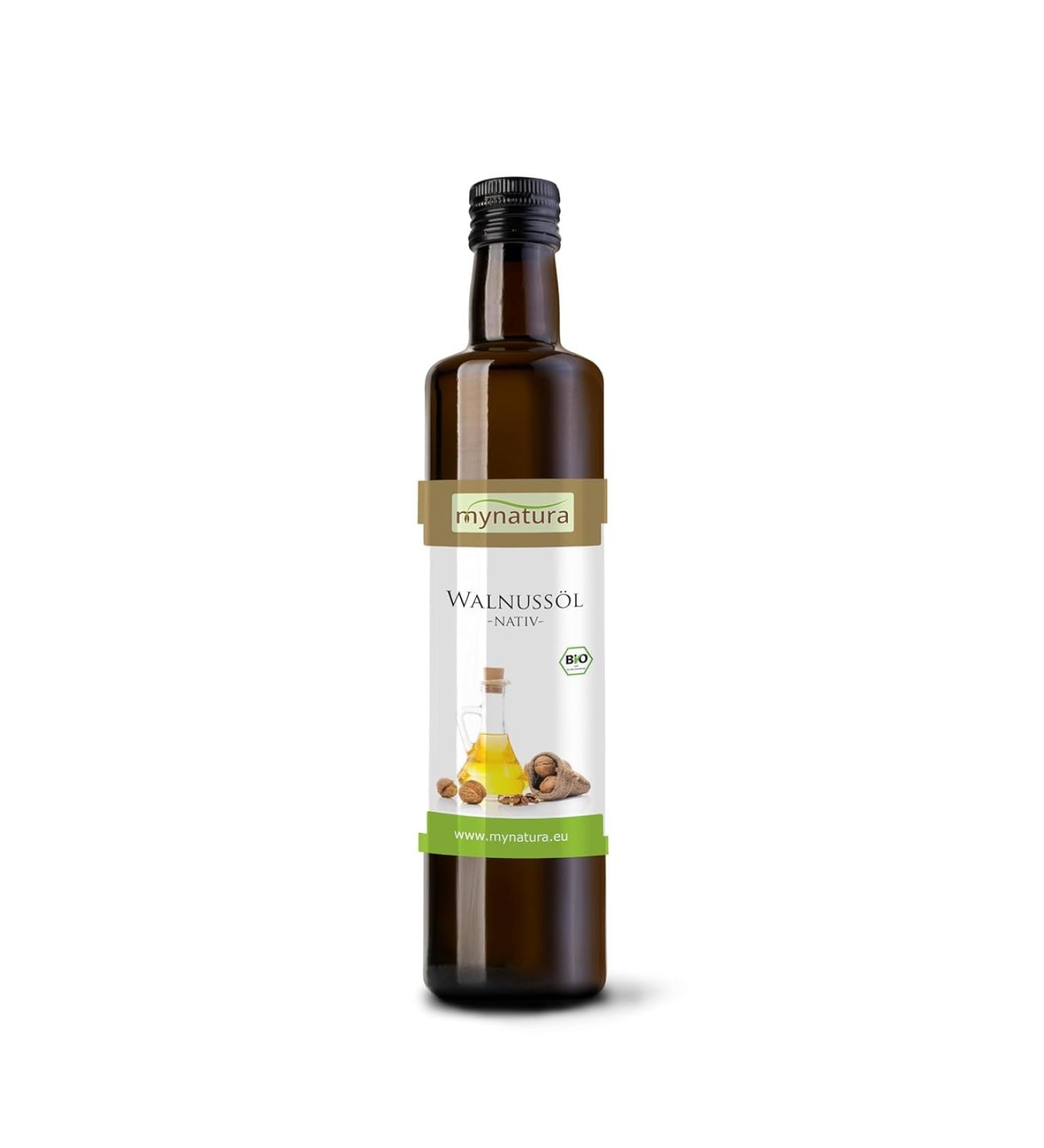 mynatura Mynatura Organic Walnut Oil 250 ml Walnut Cold Pressed Natural Product Essential Fatty Acids Vegan Skin Care Oil DE- KO-044 Natural 250 ml (1 x 250 ml)