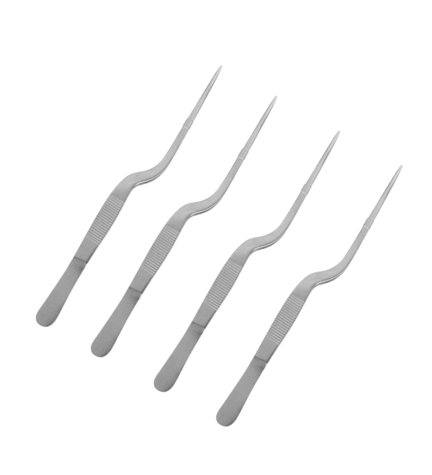 Set of 12 Stainless Steel & Ceramic Tweezers | Ear Cleaning Tool Kit for Plants & Ent | Practical Ear Cleaners | 16X1.5X1.3CMx3pcs - Buy Online on GoSupps.com