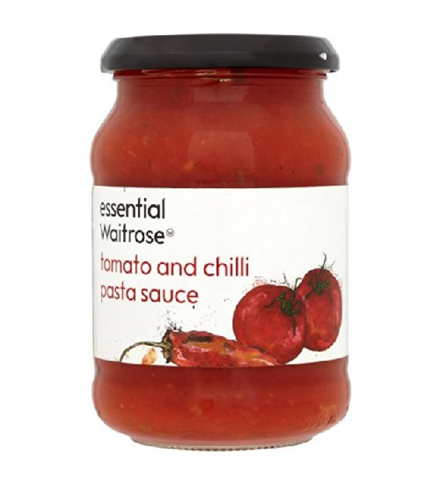 Waitrose Tomato & Chilli Pasta Essential Sauce Waitrose 340g