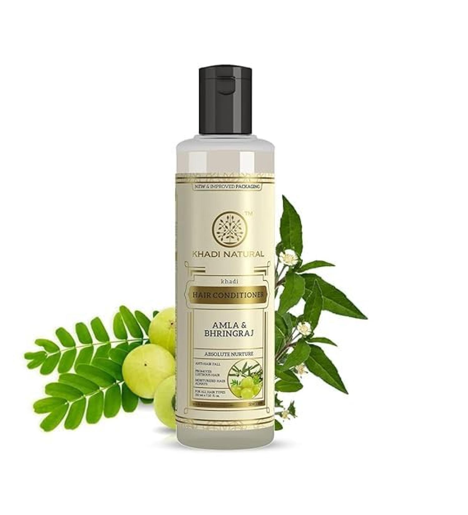 Amla & Bhringraj Hair Conditioner - Anti-Hair Fall Nourishing Paraben & Silicone-Free 210ml - Suitable for All Hair Types - Buy Online on GoSupps.com
