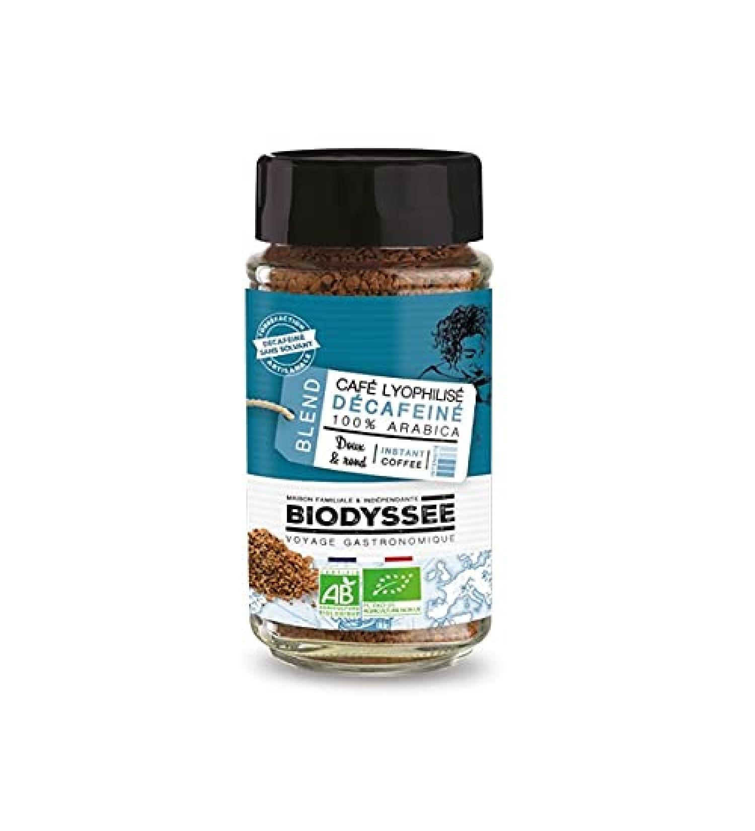 Biodyss e - Freeze-dried Coffee 100% Arabica Decaffeinated 100G - Sold per unit - Buy Online on GoSupps.com