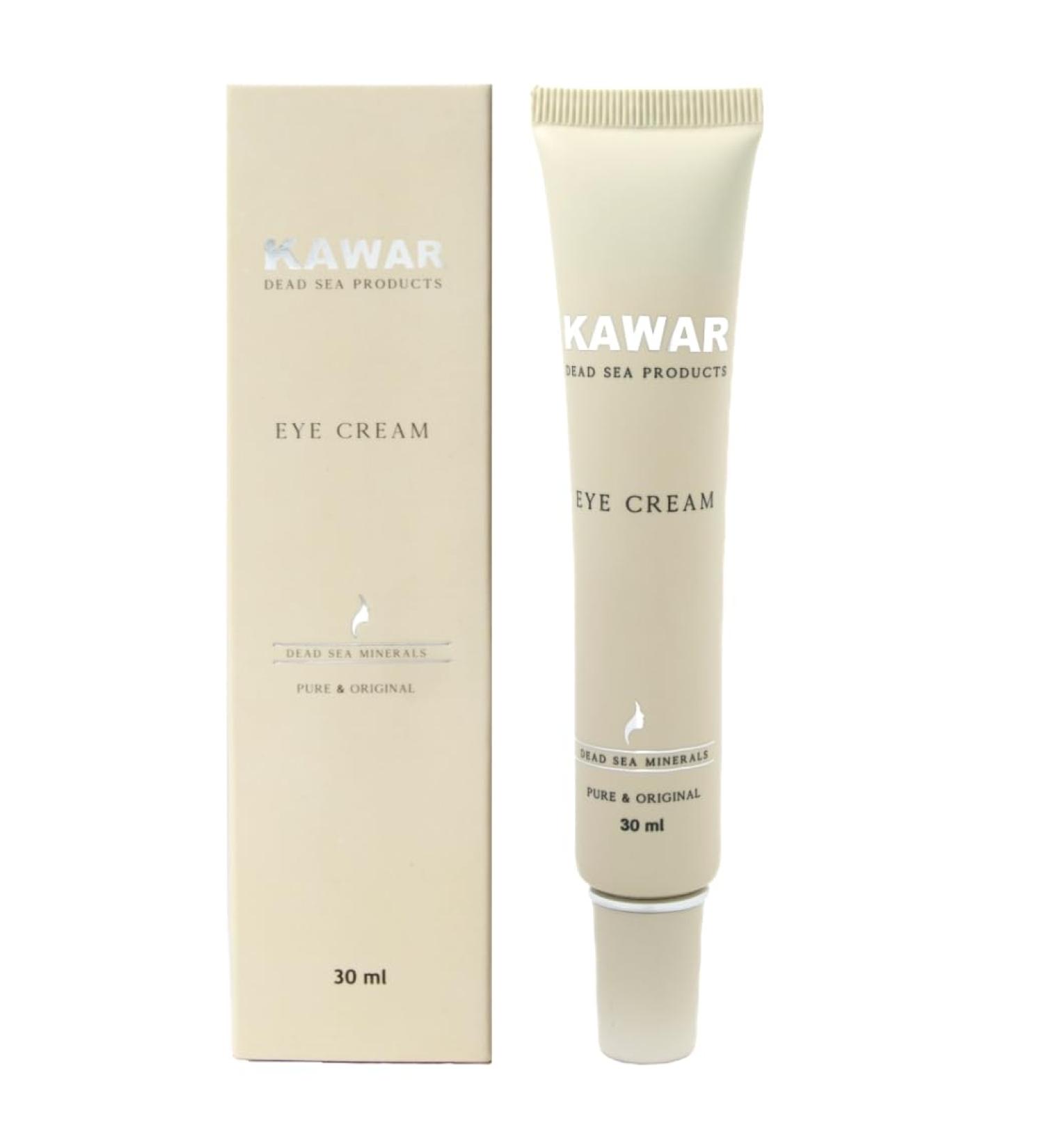 KAWAR Dead Sea Eye Cream - Retinol Collagen & Argan Oil for Dark Circles Puffiness & Fine Lines - Vegan & Mineral-Enriched Eye Treatment - 1 oz - Buy Online on GoSupps.com