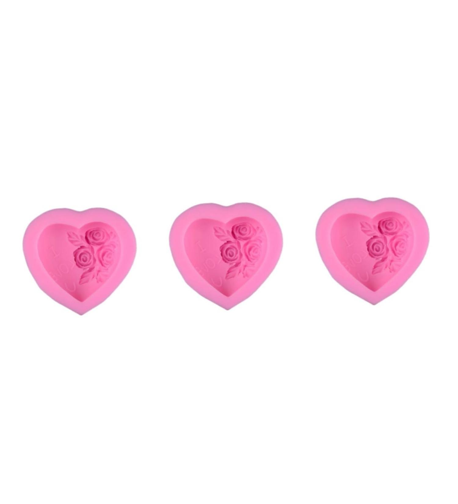 BESTonZON Chocolate Molds 3pcs Silicone Mold De para Gelatinas Fondant Molds Cake Mold DIY Baking Molds Chic Baking Tools Chocolate Mold mediumx3pcs Pinkx3pcs - Buy Online on GoSupps.com