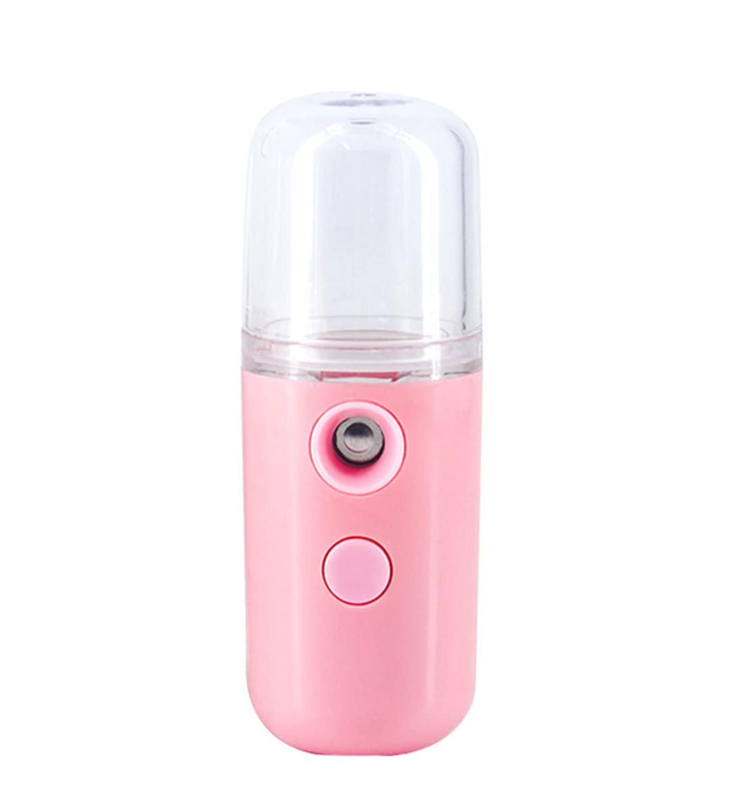 Facial Mister Portable Mini Face Sprayer USB Rechargeable Facial for Hydratin Pink Face Sprayer - Buy Online on GoSupps.com