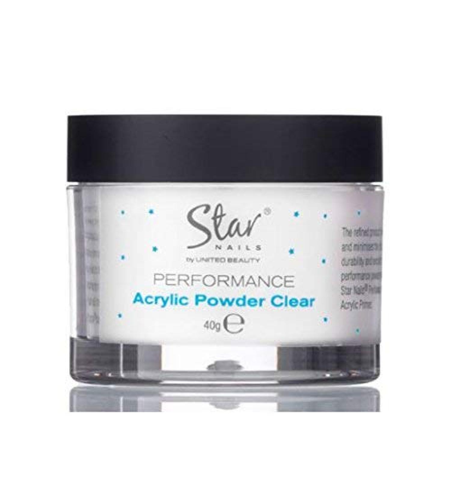 Star Nails Performance Acrylic Powder Clear 40g 40g Clear