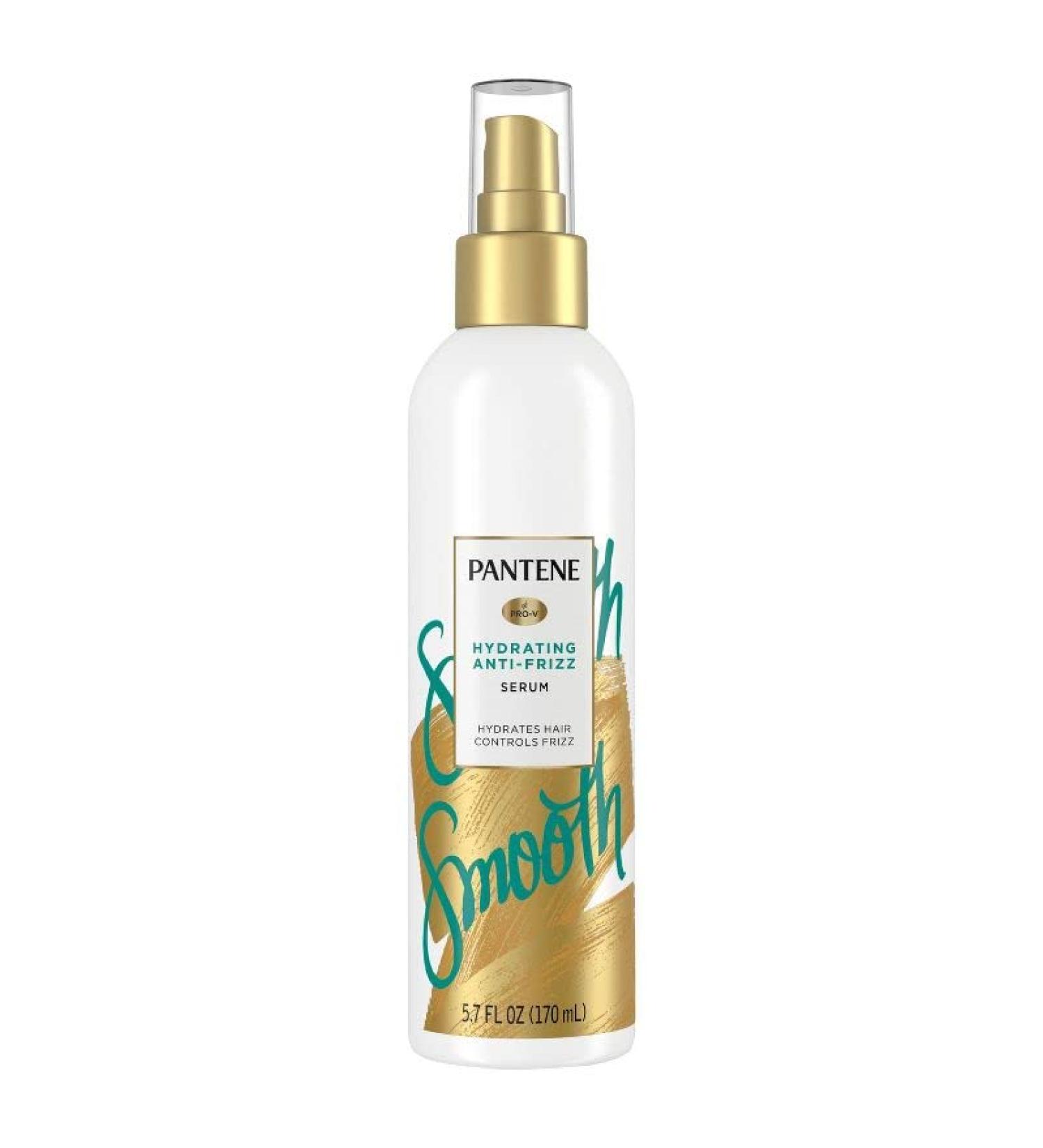Pantene Pro-V Smooth Hair Hydrating Anti-Frizz Serum - 5.7 fl oz (Pack of 3) - Buy Online on GoSupps.com