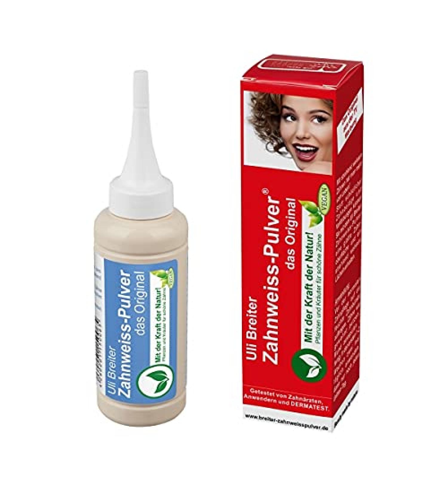 Natural teeth whitening with natural substances - Uli Breiter's Tooth Whitening Powder 2-pack