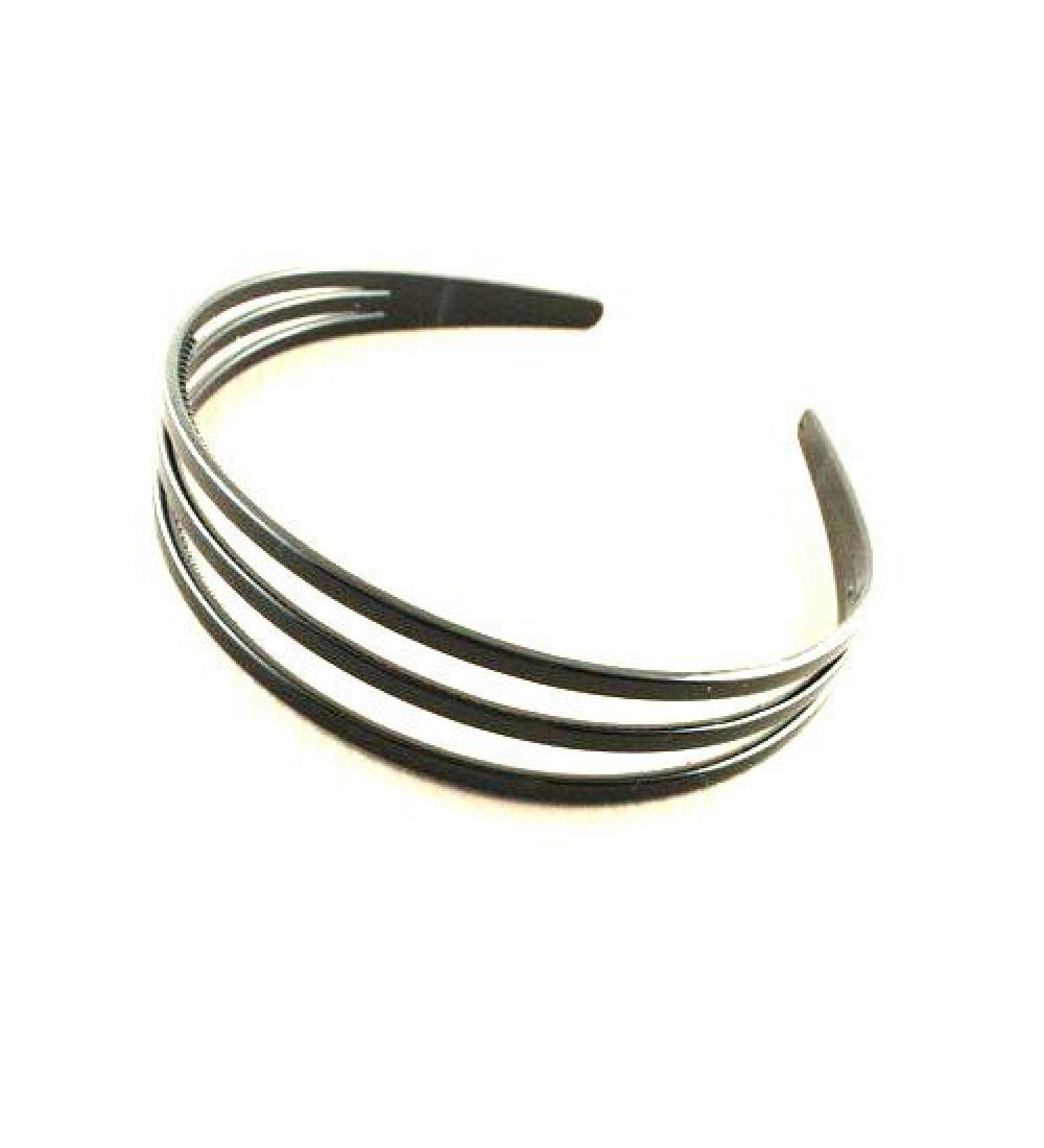 Headband IN7859 plastic three-row black