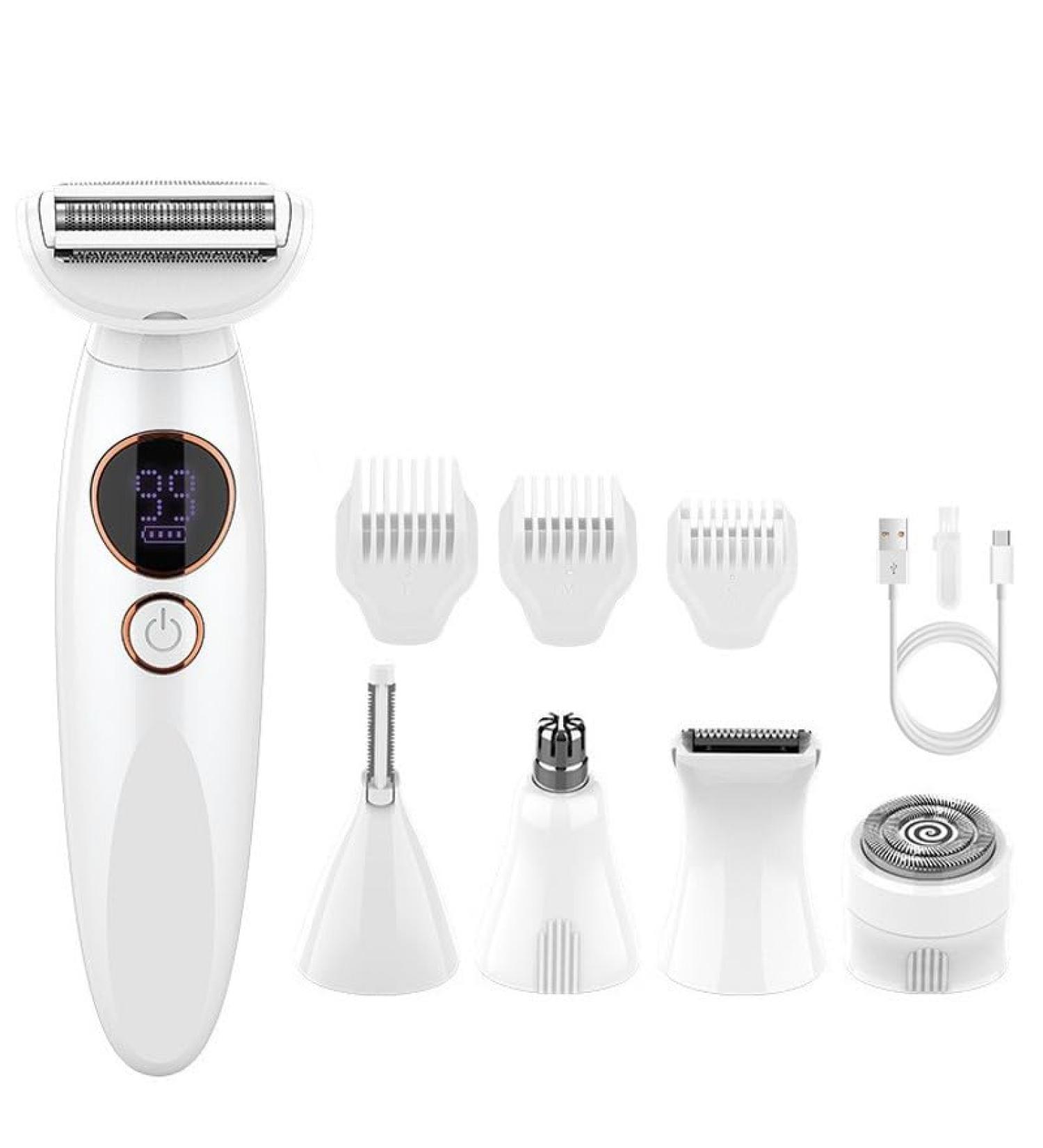 Rasoir Femme 5 En 1 Multifonction Rasoirs lectriques Femme Pour Maillot Visage Le Nez Les Bras Les Aisselles Et Les Jambes (Blanc) - Buy Online on GoSupps.com