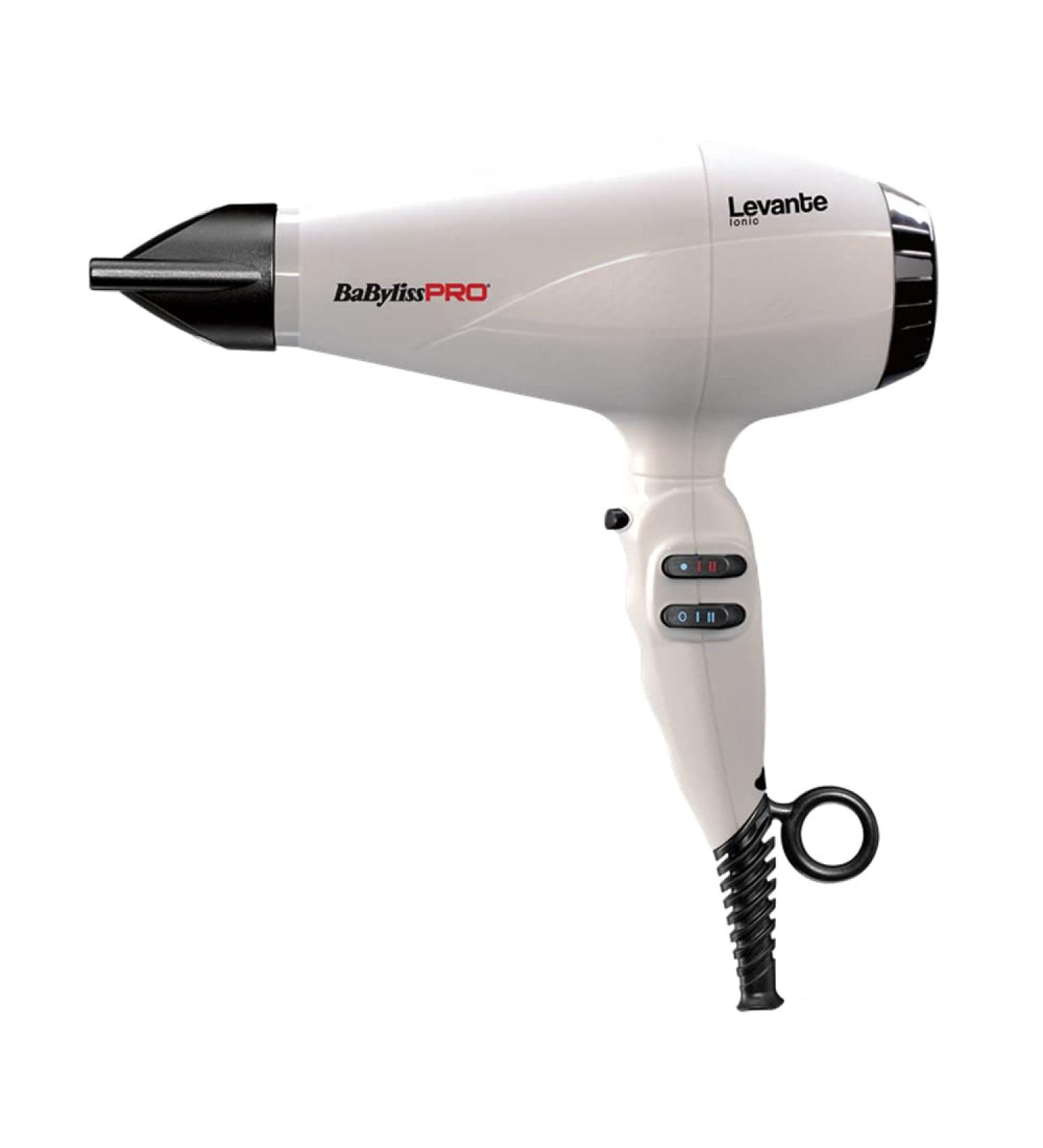 CONAIR BaByliss PRO Levante BAB6950WIE Professional hairdryer with ion technology 2100 W hair dryer with AC motor white