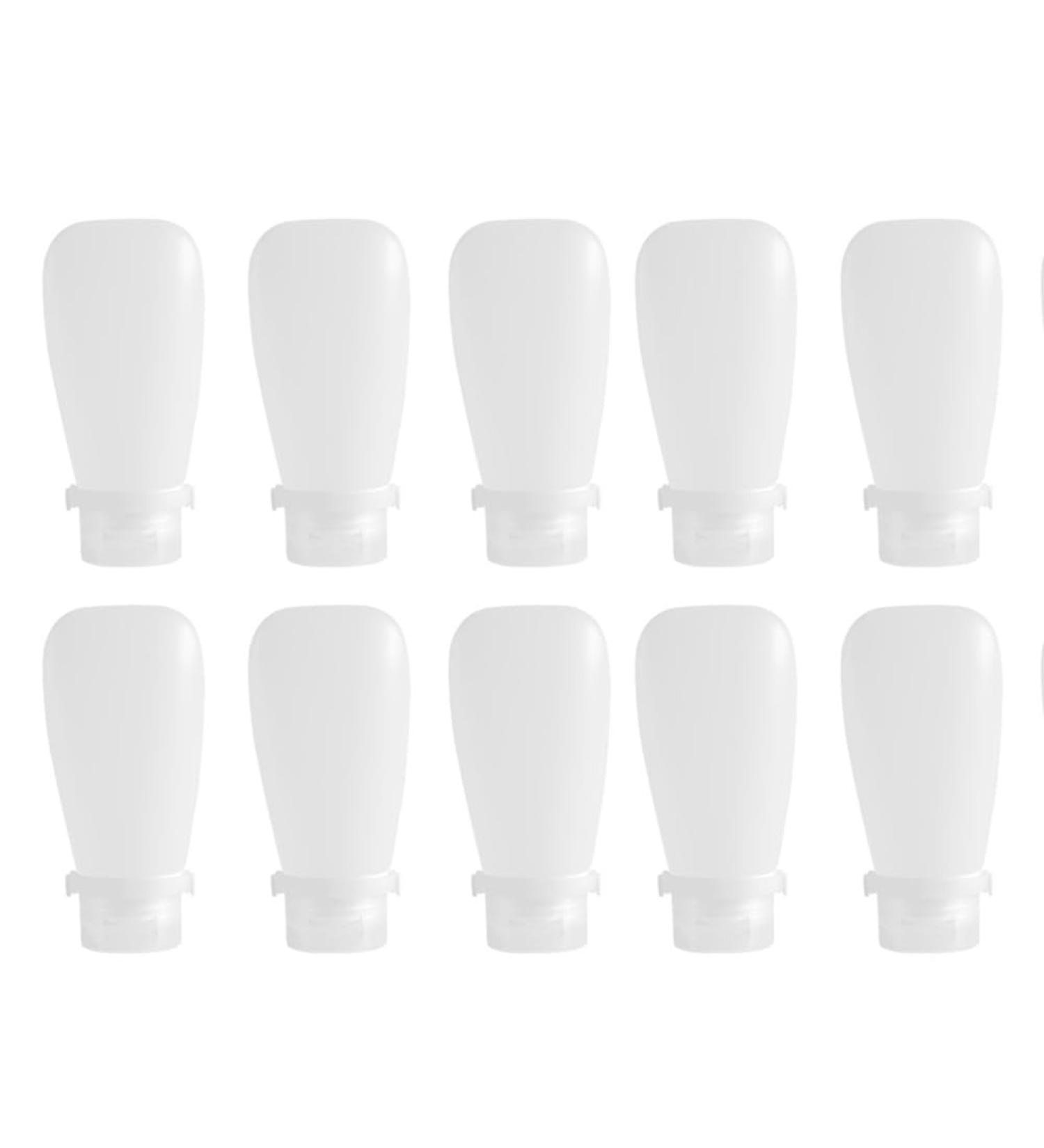 Buy Transparent 90ml Travel Silicone Refill Bottle - Ideal for Shampoo & Shower Gel - Leak Proof & Reusable - Buy Online on GoSupps.com