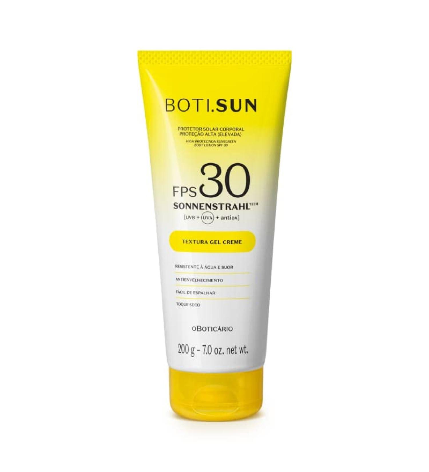  O BOTICARIO BOTI.SUN 200g Body Sunscreen Gel Cream SPF 30 - Buy Online on GoSupps.com