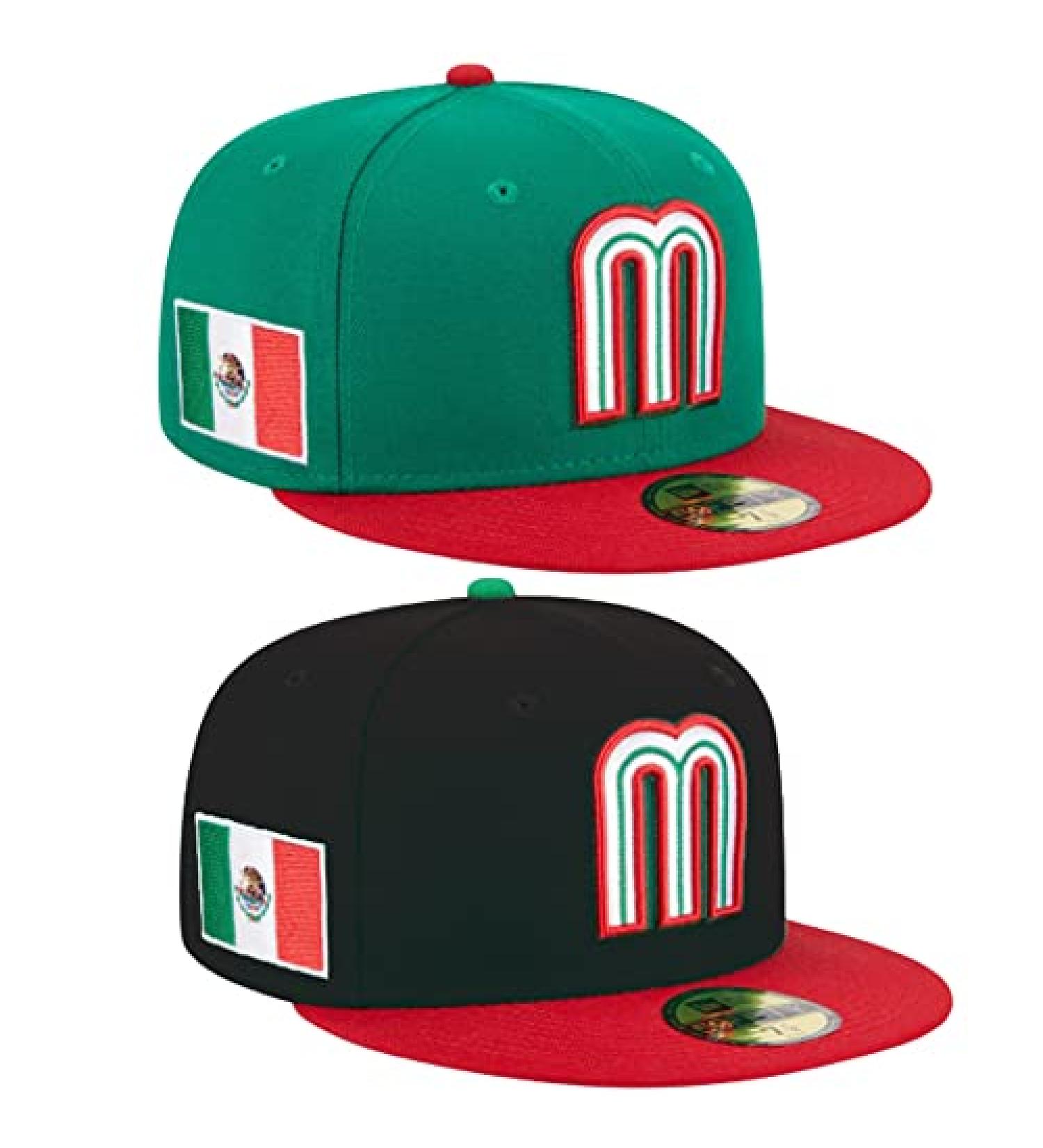 Mexico Baseball World Classic 2PCS Hat Set - Green+Black - Size 7 1/4 - Buy Online on GoSupps.com