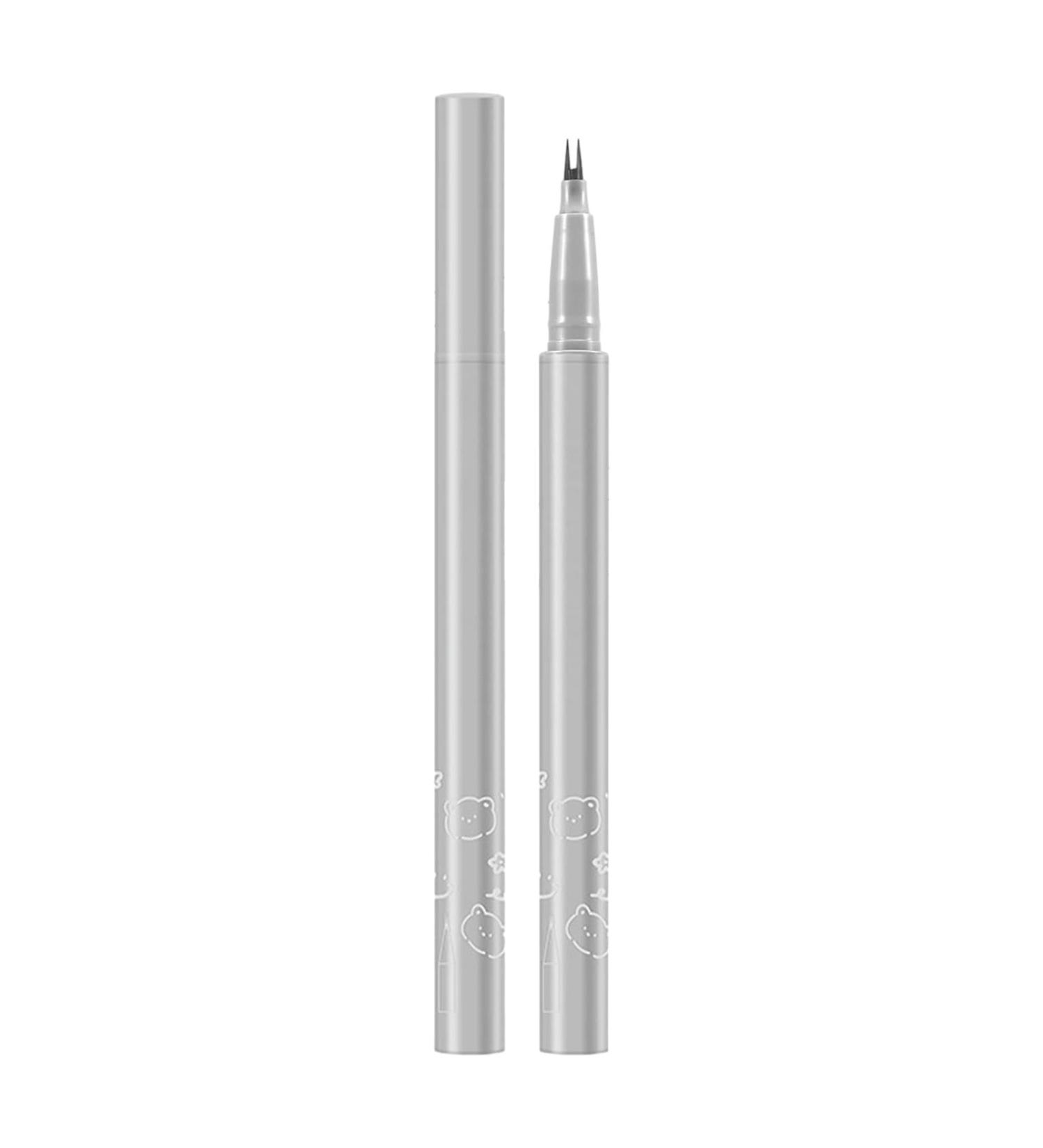Eye Liner Pencils | Double Tip Liner Eyeliner | Waterproof Natural Lower Eyelashes Liner Black Make Up Pens for Girls Women Gray-black - Buy Online on GoSupps.com