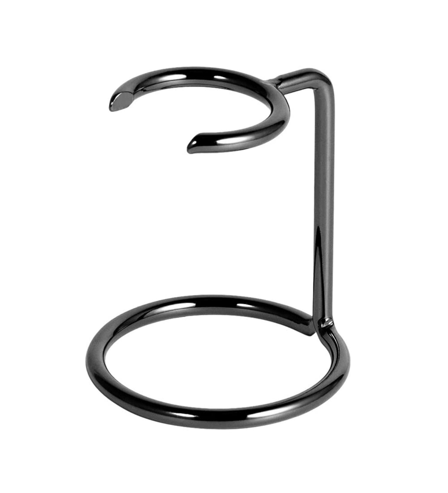 Metal Shaving Brush & Razor Holder Stand - Gun Black - Essential Men's Shaving Tool for Optimal Storage - Buy Online on GoSupps.com