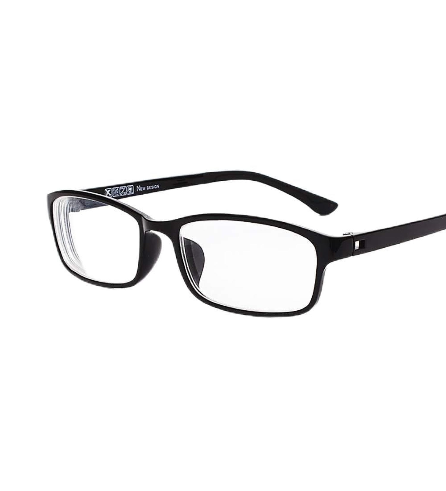 Rongchy Myopia Glasses for Men & Women - Stylish TR90 - Short-Sighted Glasses -0.50 to -6.00 (-5.50 Black) - Not Reading Glasses - Buy Online on GoSupps.com