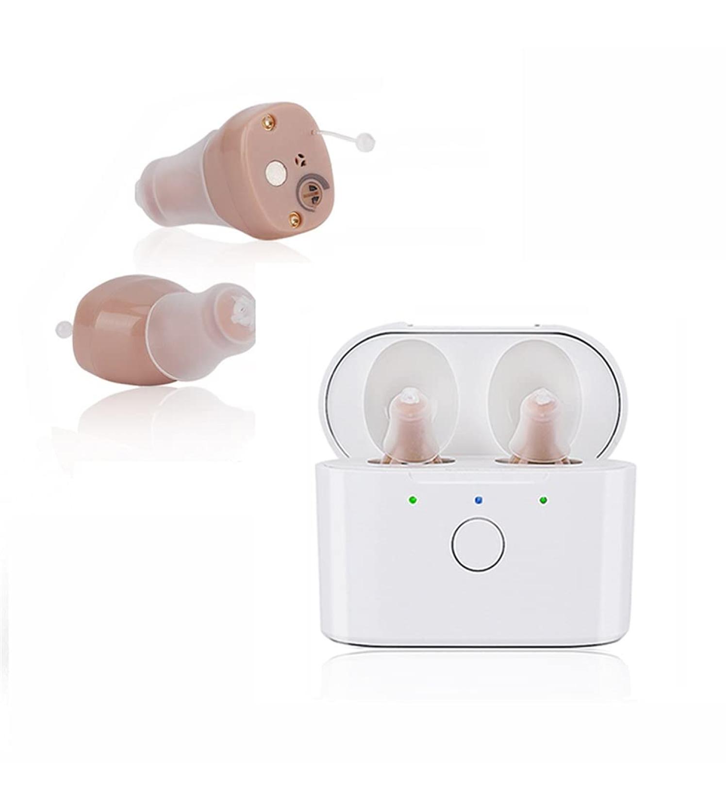 ZHANGMIN Personal Digital Sound Amplifier - Voice Amplifier with Charging Box Elderly Hearing Aid Device (1 Pair) - Improve Hearing Anywhere - Buy Online on GoSupps.com