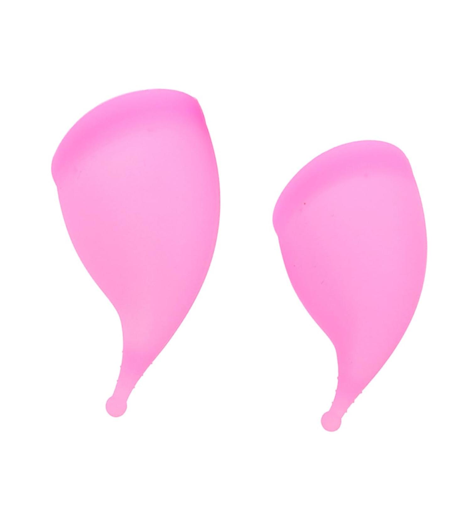 JECOMPRIS Menstrual Cup - 2pcs Silicone Period Cup for Women - Medical Grade Violet Purple - Eco-Friendly & Comfortable - Buy Online on GoSupps.com