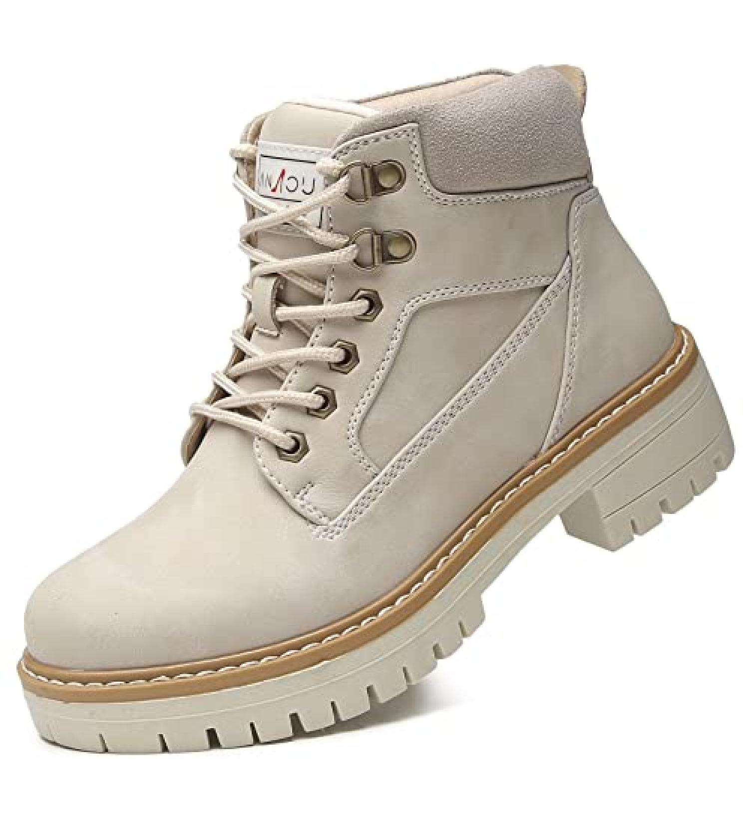 AnjouFemme Women's Winter Snow Hiking Work Boots - Size 8.5, Grey - Buy Online on GoSupps.com