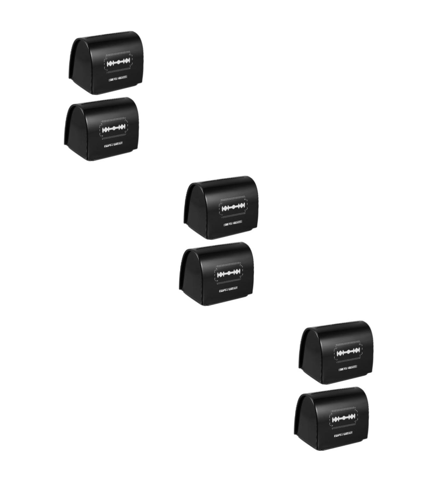 Buy Minkissy 6-Piece Blade Storage Box - Safe Travel Razor Disposal for Men | Square Razor Etui for Shaving - Buy Online on GoSupps.com