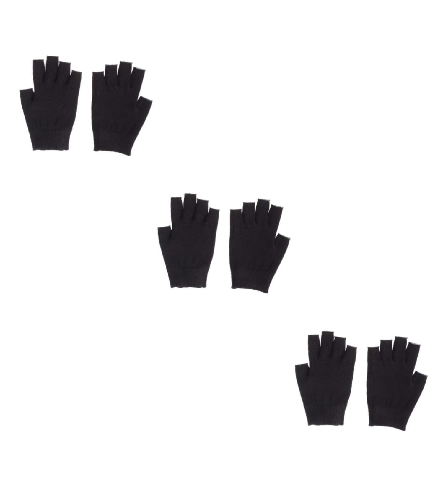 FOMIYES 3 Pairs Moisturizing Gloves Black Gloves Hydrating Glove Whitening Glove Mositurizing Fingerless Glove Mositurizing Glove Gel Gloves Spa Apparel - Buy Online on GoSupps.com