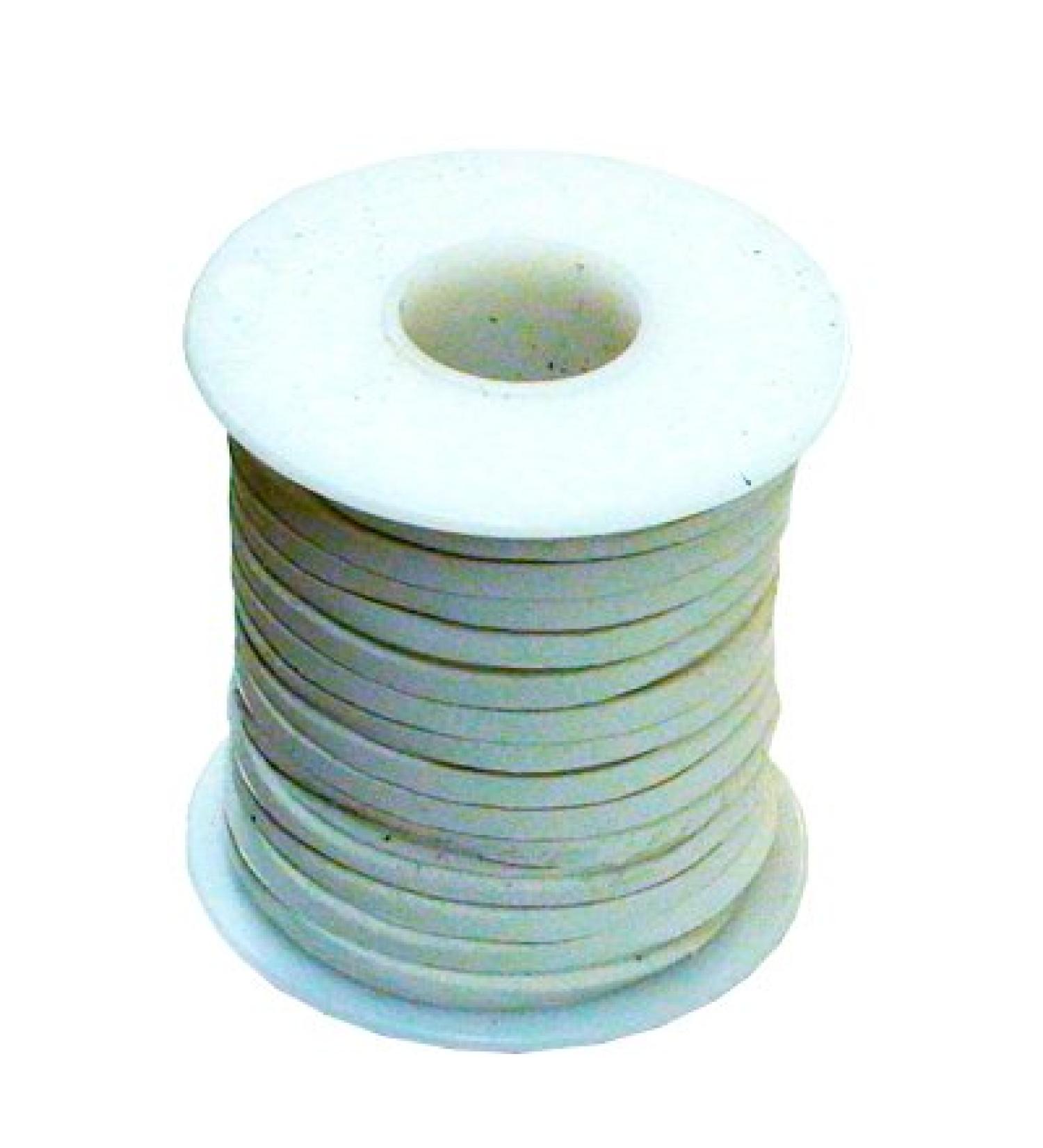 White Deer Leather Lace by SLC, 1/8" x 50 Ft.