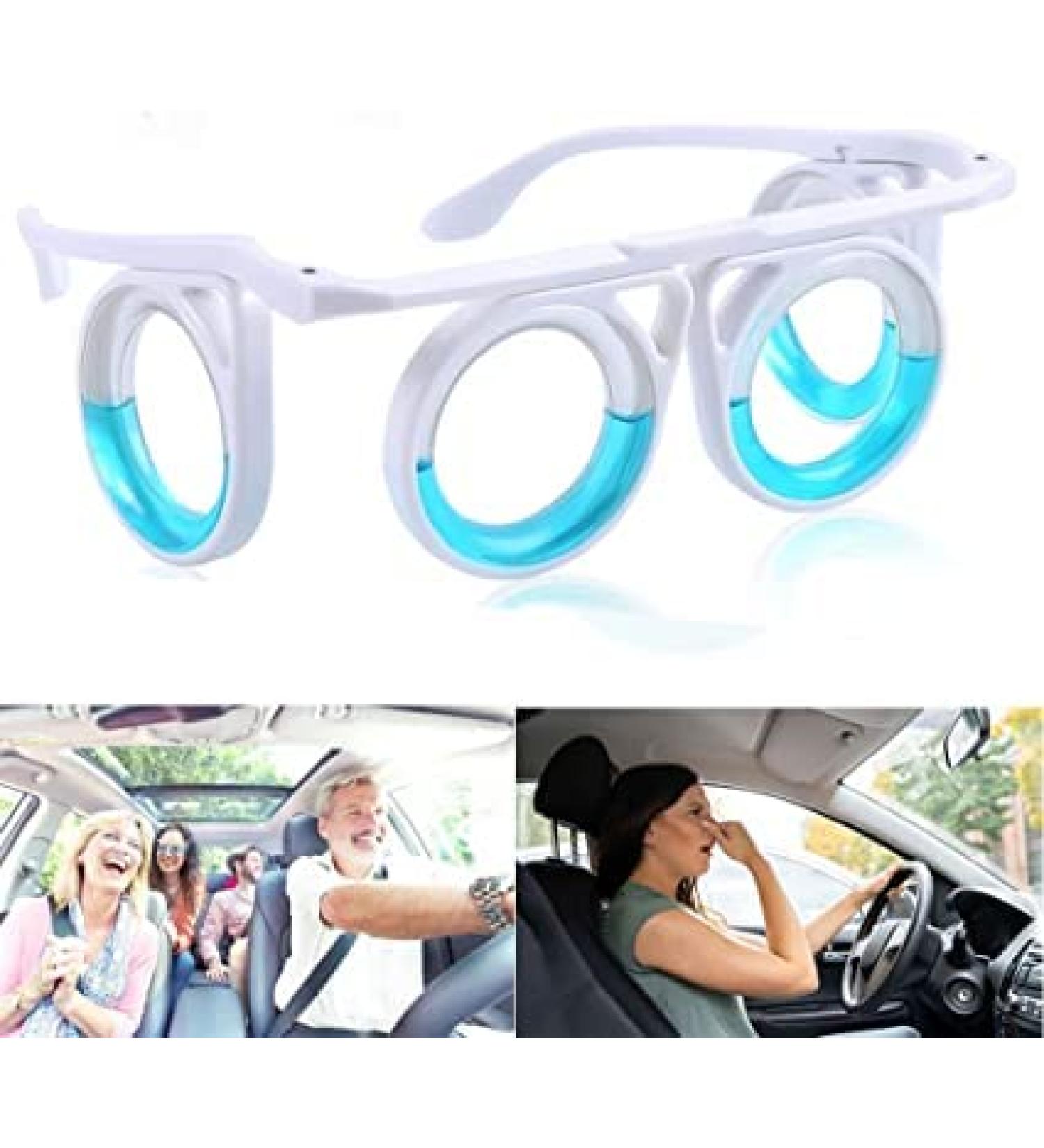 Anti Motion Sickness Glasses - Lightweight Portable Anti Nausea Treatment for Carsickness, Seasickness, Airsickness, Vertigo - Ideal for Travel, Gaming, Plane, Boat - Kids and Adults - Buy Online on GoSupps.com
