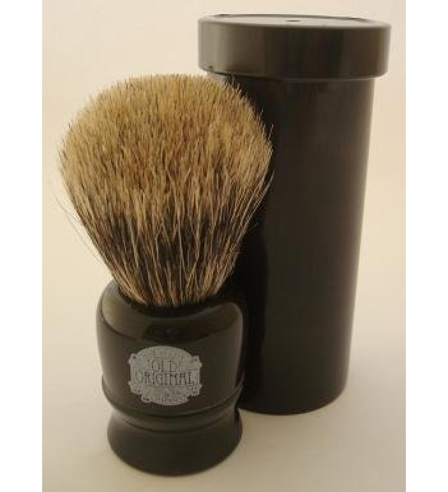 Progress Vulfix 2190 Pure Badger hair travel shaving brush with tube black by Progress Vulfix