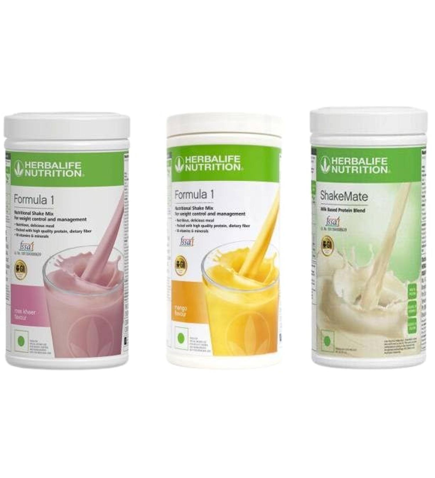 Formula Mix Shake ShakeMate Afresh Shake Mate Shake Mixshake (Rose Kheer & Mango Shakemat) Pack of 3 - Buy Online on GoSupps.com