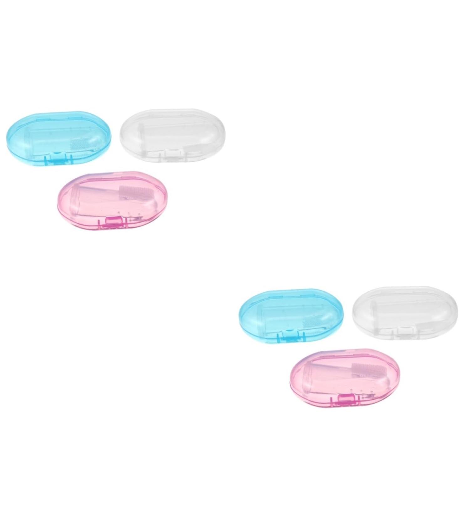 Minkissy 6-Piece Silicone Milk Toothbrush Set | Baby Finger Toothbrush & Manual Toddler Toothbrush | Safe Rubber Dental Care for Children - Buy Online on GoSupps.com