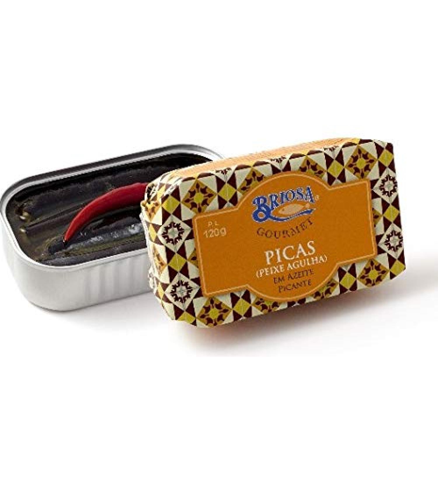 BRIOSA Gourmet Small Orphie with Spicy Olive Oil / Gourmet from Portugal Product - 5 x 120 g Pack