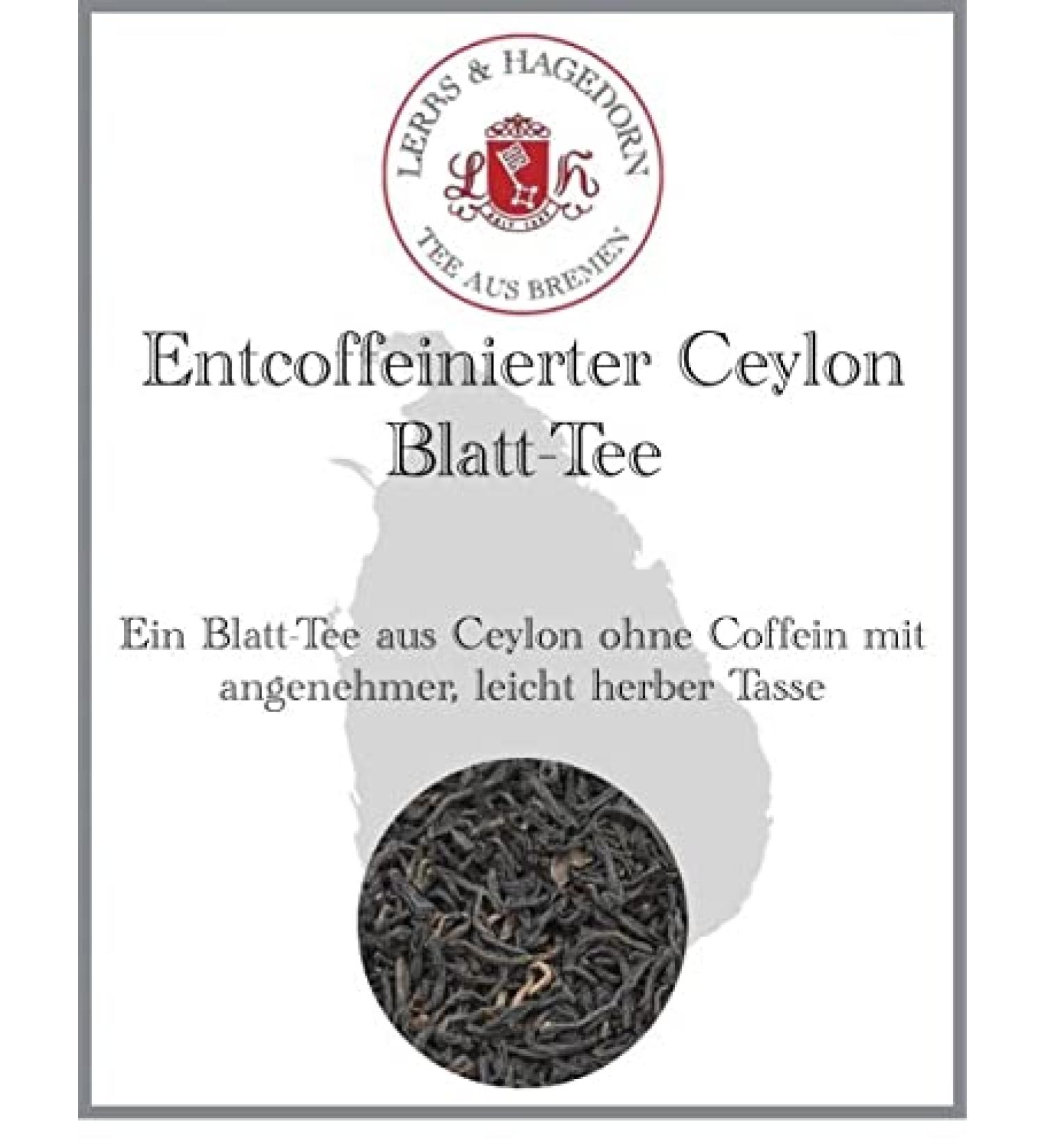  Lerbs & Hagedorn Decaffeinated Ceylon Leaf - 250g - Buy Online on GoSupps.com