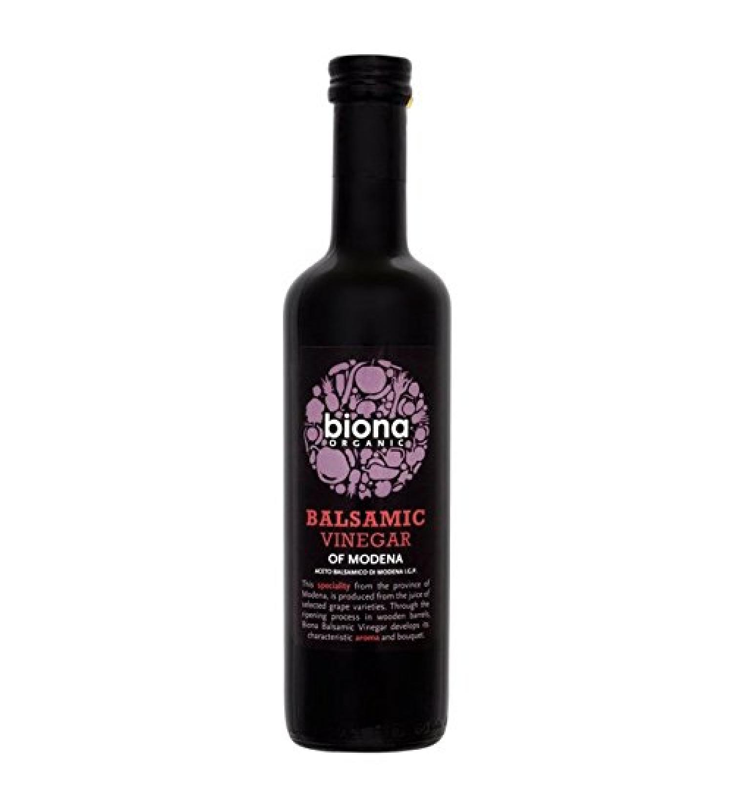Biona Organic balsamic Vinegar- Aceto Balsamico di Modena Aged in oak barrels 500ml