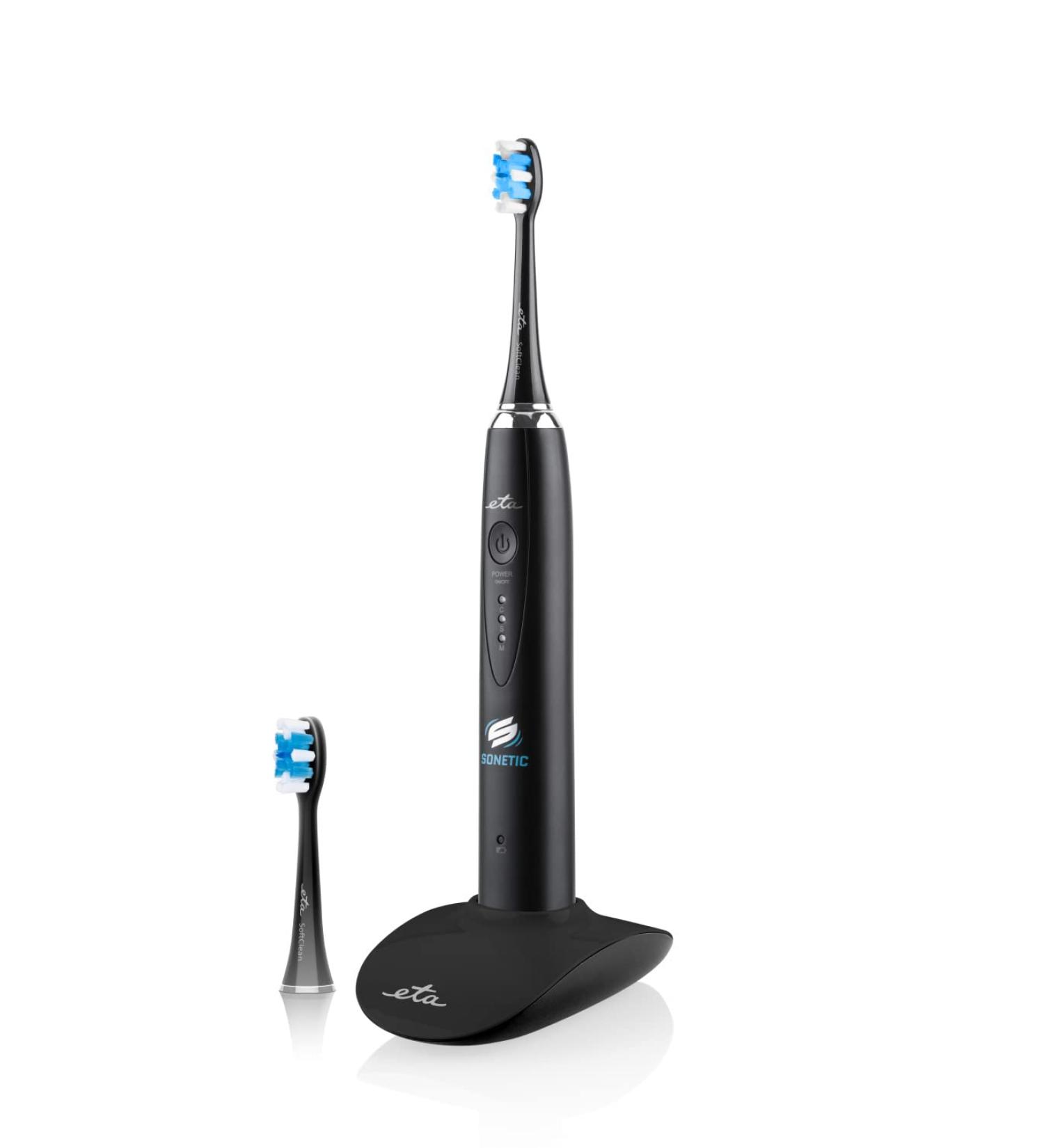 ETA Electric Sonic Toothbrush - 3 Cleaning Programs Long Battery Life Black - Best International Shipping - Buy Online on GoSupps.com