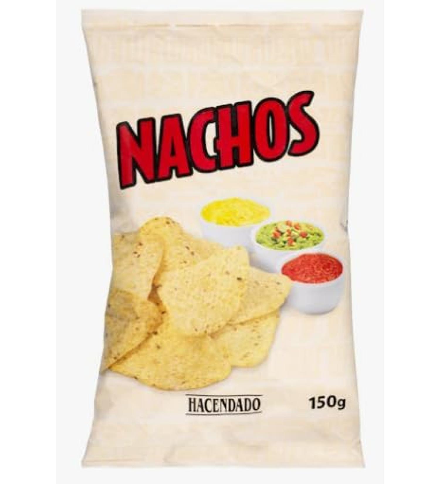 Hacendado Nachos de Ma s Croustillants Ap ritif Sal 150g Sachet Fra cheur Sans Gluten Texture Croquante Format Familial Pack 6