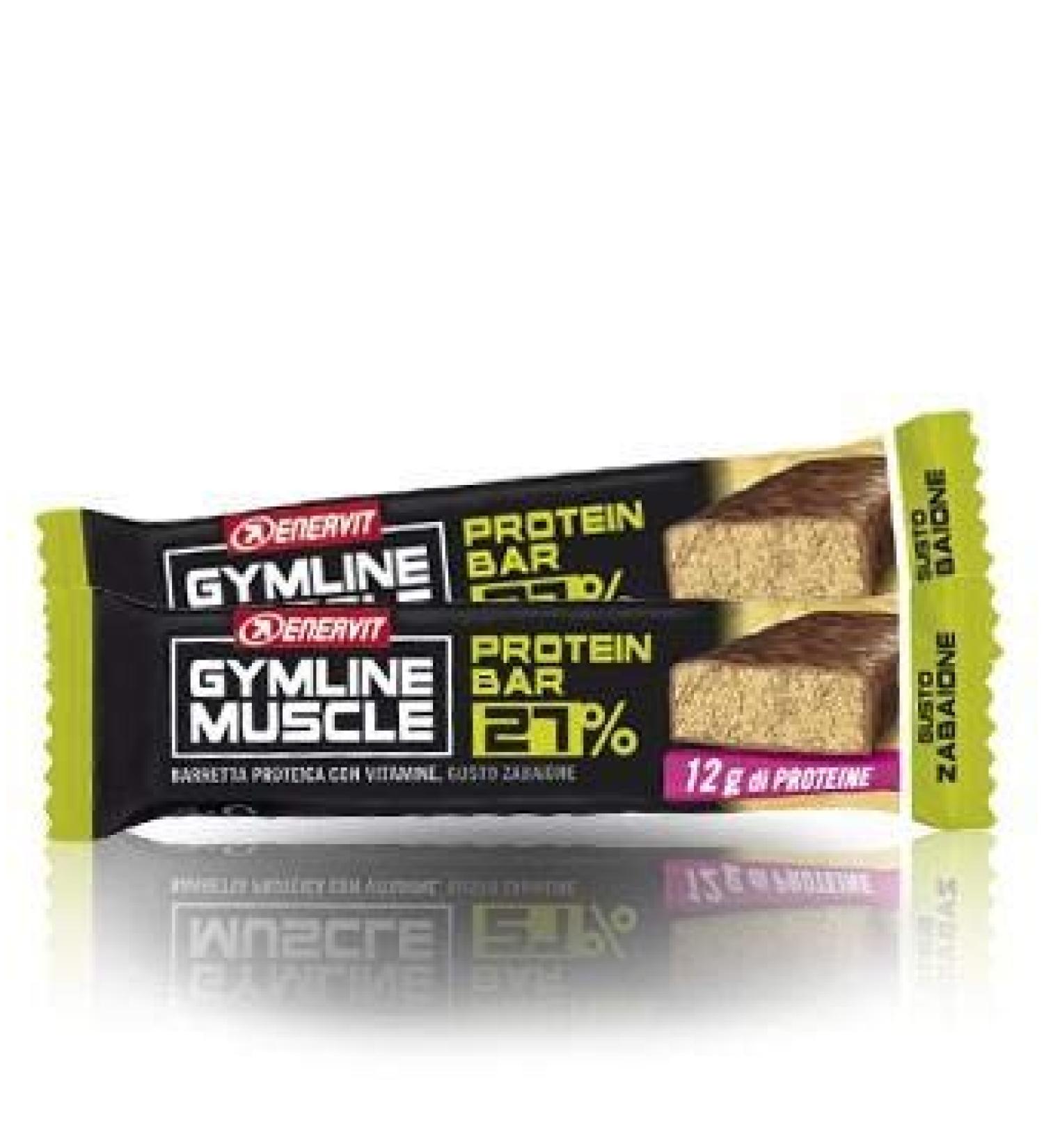 Gymline muscle protein bar 27% zabaione 1 barretta
