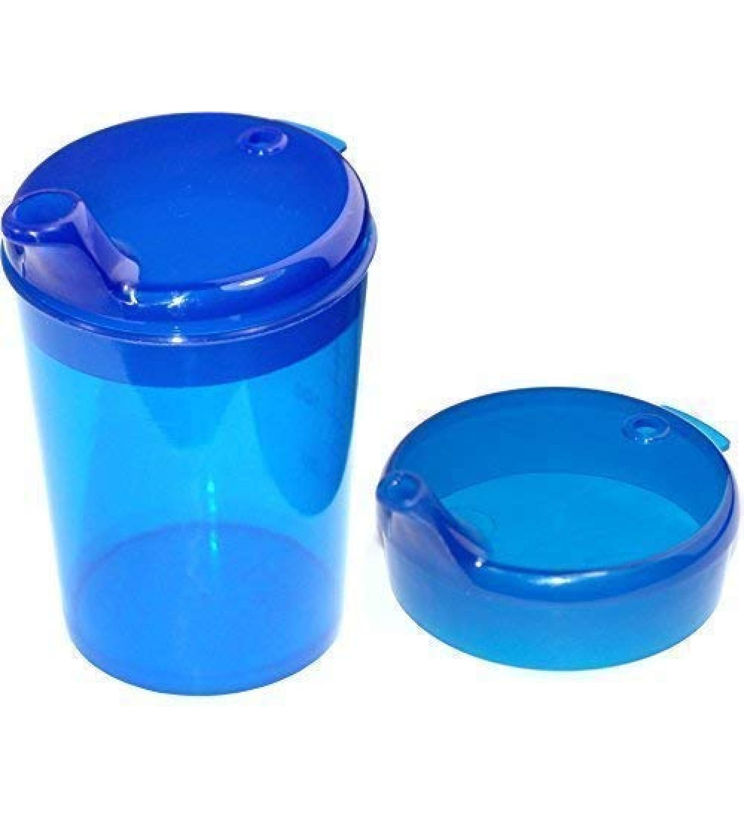 Medi-Inn Beak Cup 250ml - Practical Set with 2 Lids (12x10mm & 4x4mm) - Blue | International Shipping Available - Buy Online on GoSupps.com