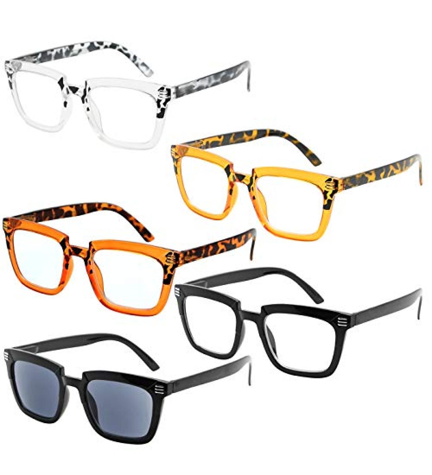 Eyekepper 5-Pack Design Reading Glasses for Women | Includes Stylish Reading Sunglasses | +3.00 Magnification - Buy Online on GoSupps.com