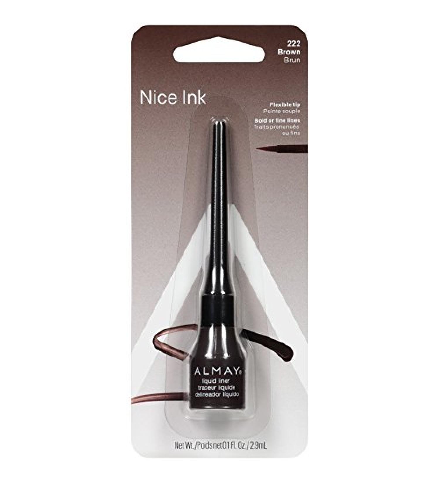 Almay Liquid Eyeliner Brown 222 - 0.1 oz | Long-Lasting Formula - Buy Online on GoSupps.com